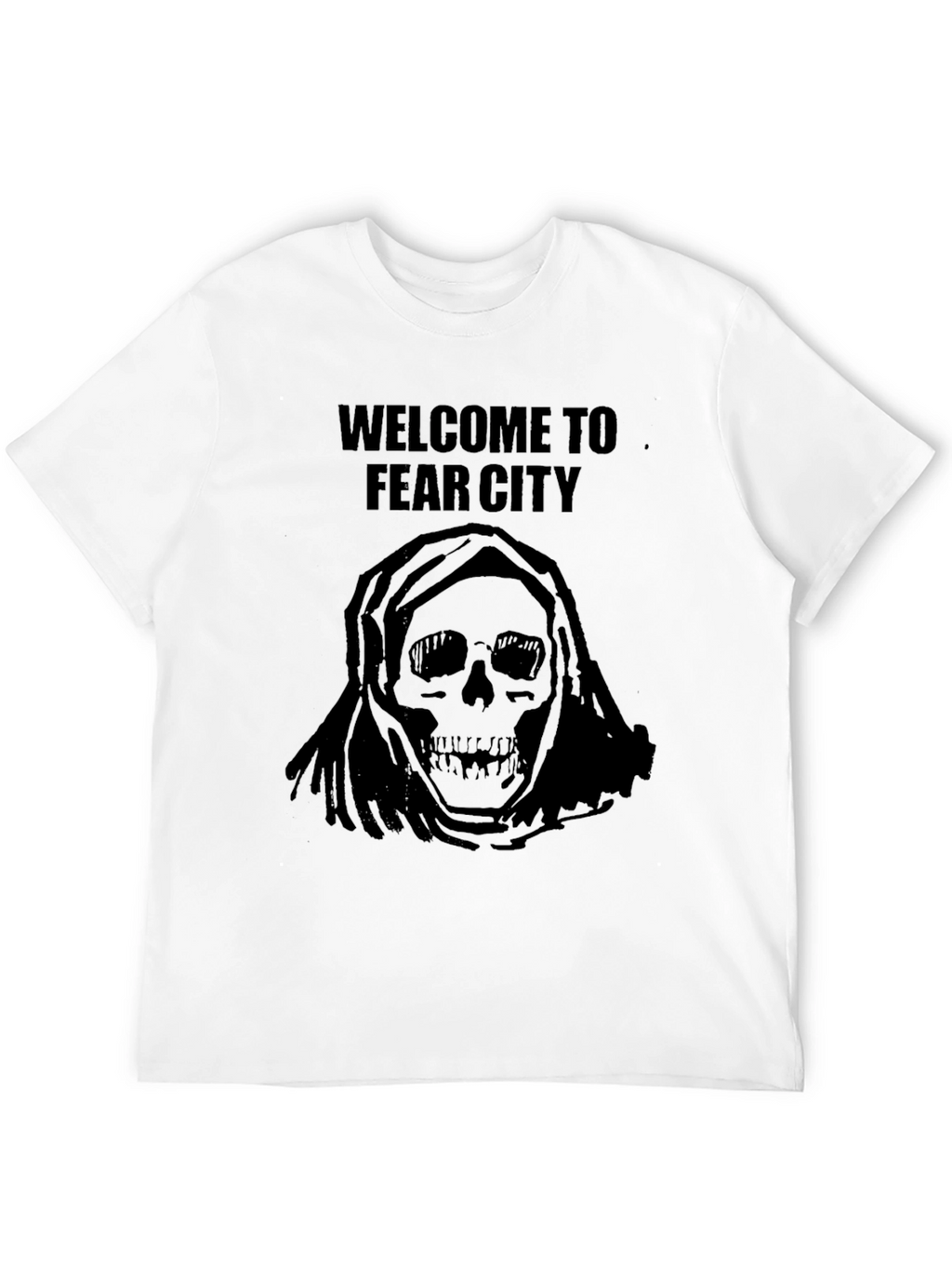 Fear City Skull T-Shirt - Mens Graphic Tee
