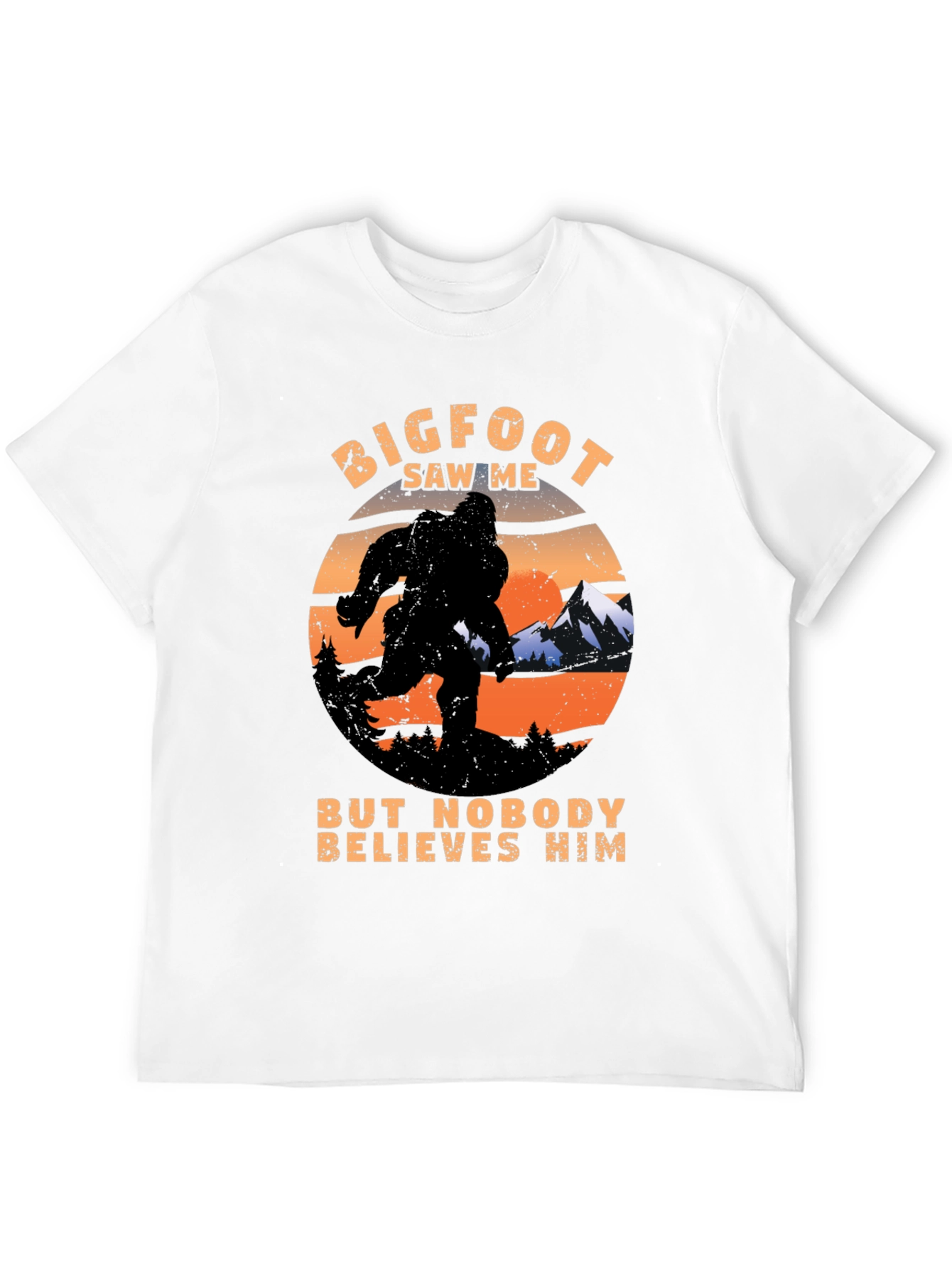 Bigfoot Saw Me T-Shirt Funny Graphic Tee