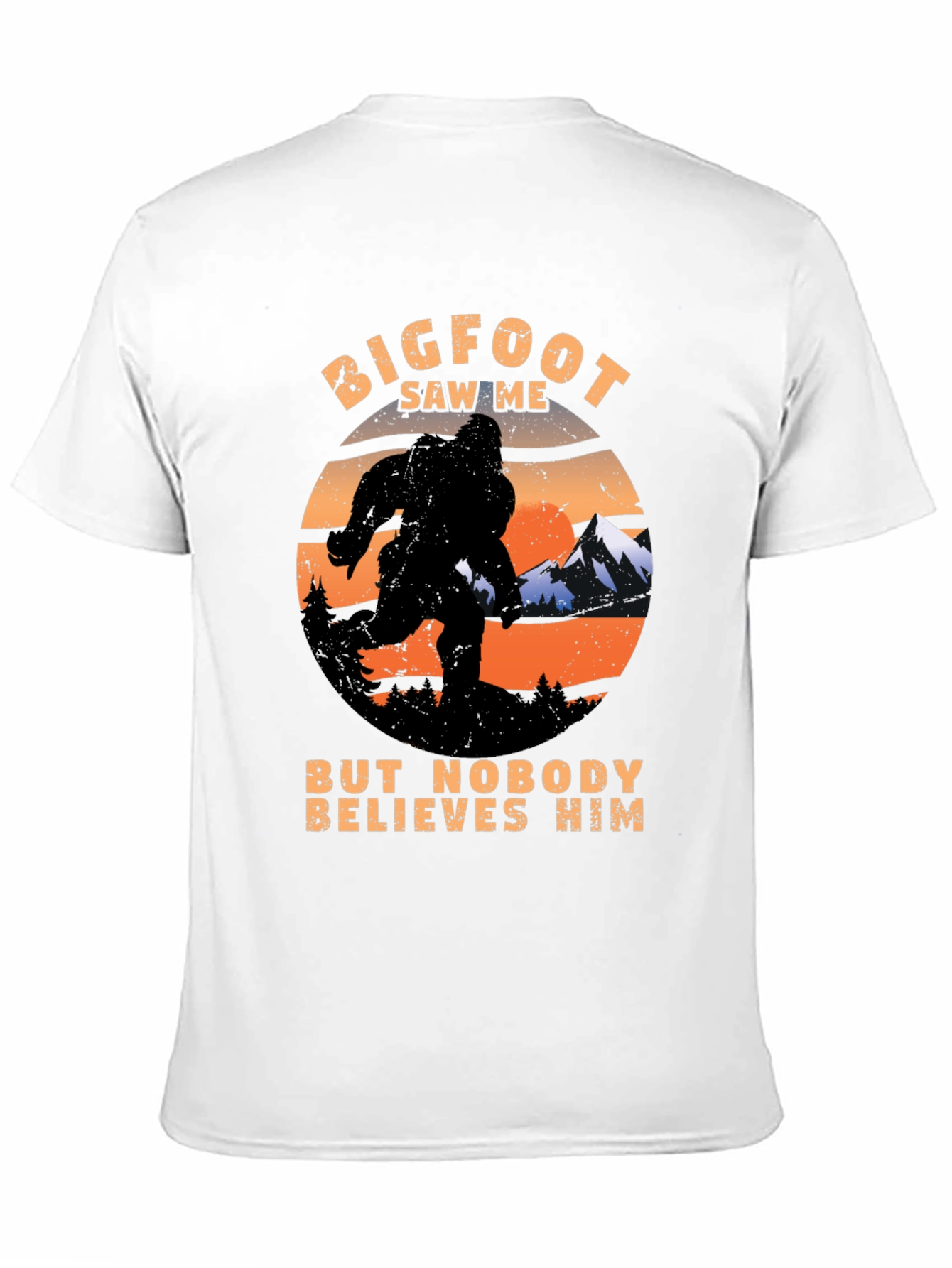 Bigfoot Saw Me T-Shirt Funny Graphic Tee