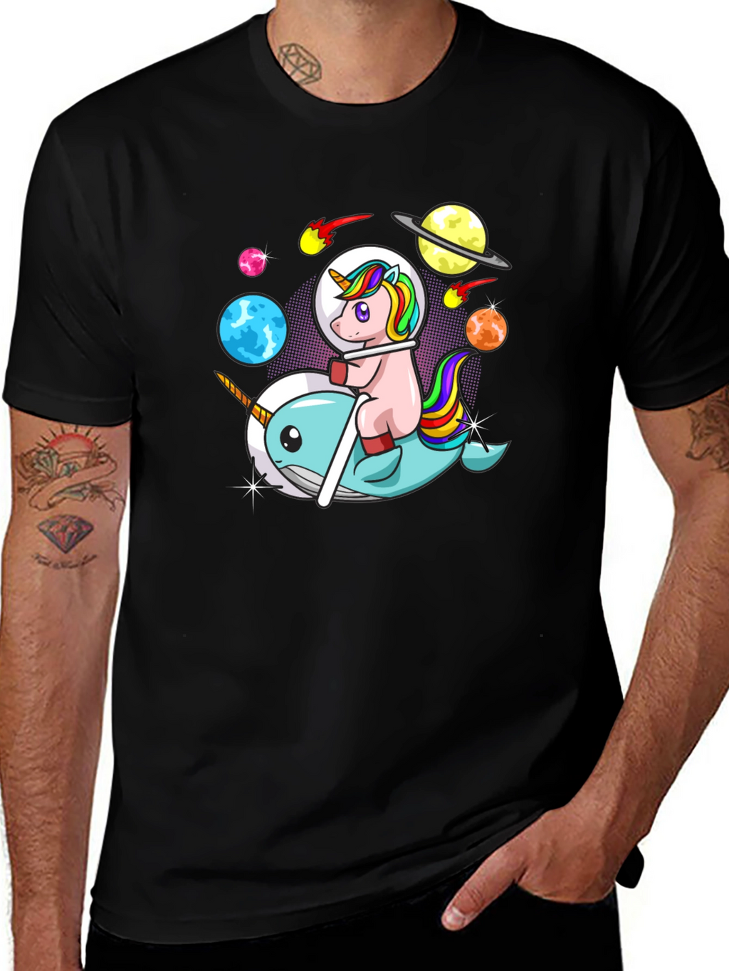 Unicorn Narwhal T-Shirt - Space Adventure