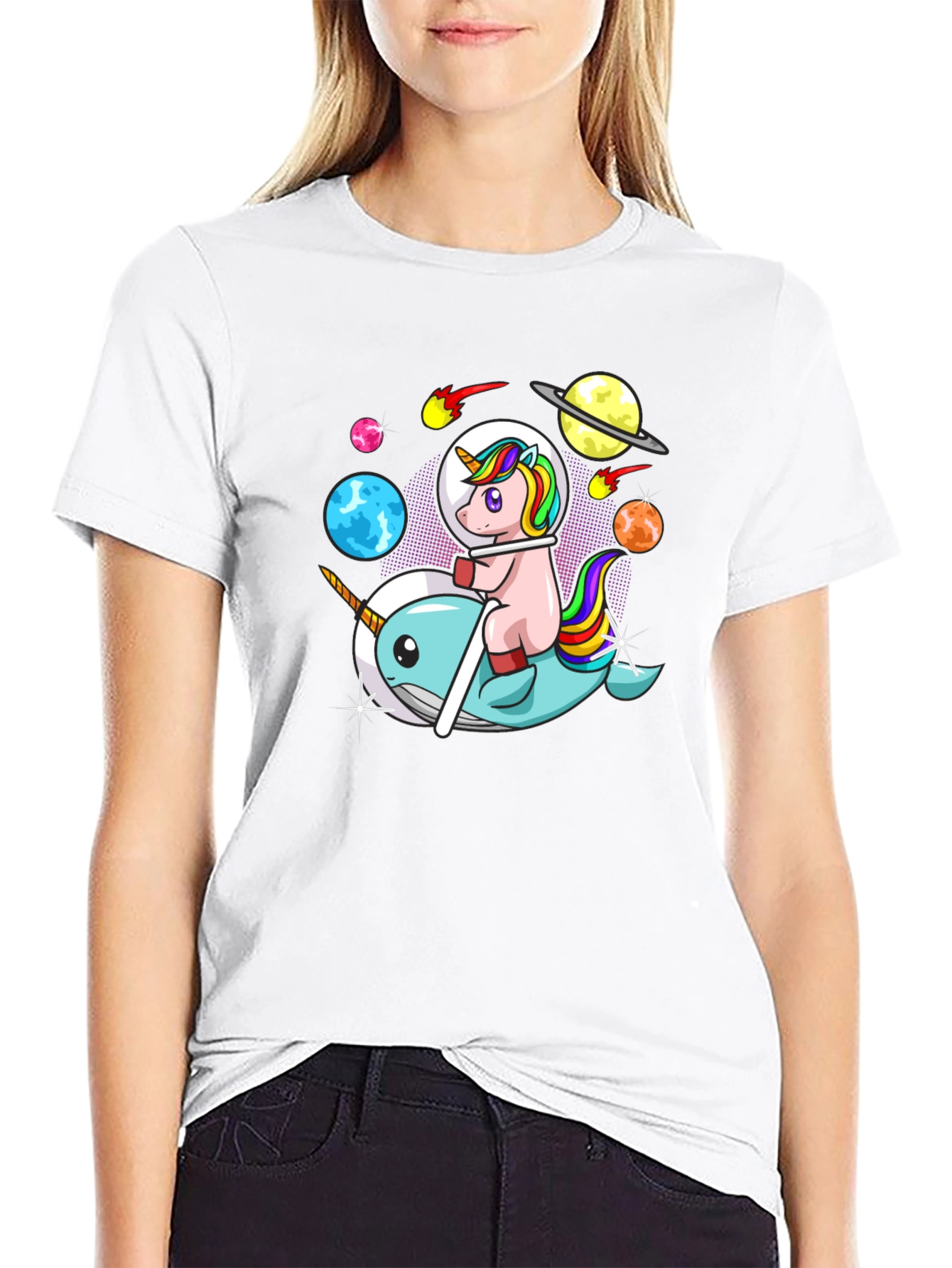 Unicorn Narwhal T-Shirt - Space Adventure