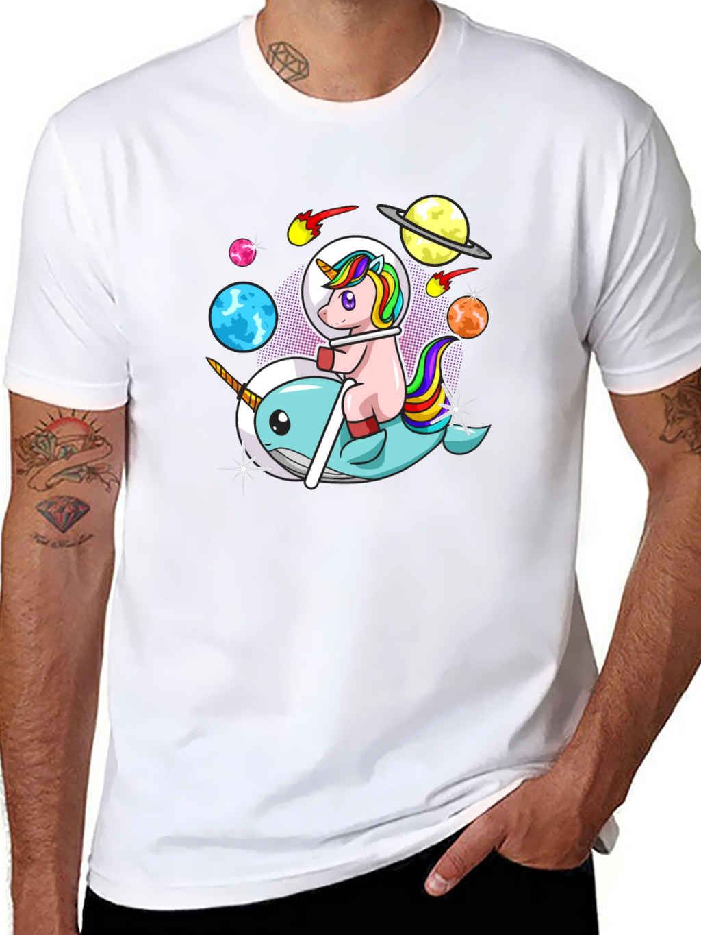 Unicorn Narwhal T-Shirt - Space Adventure