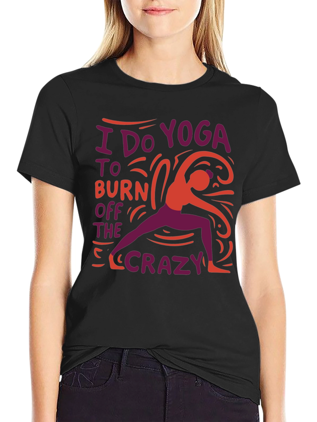 Yoga Crazy Burnout Tee