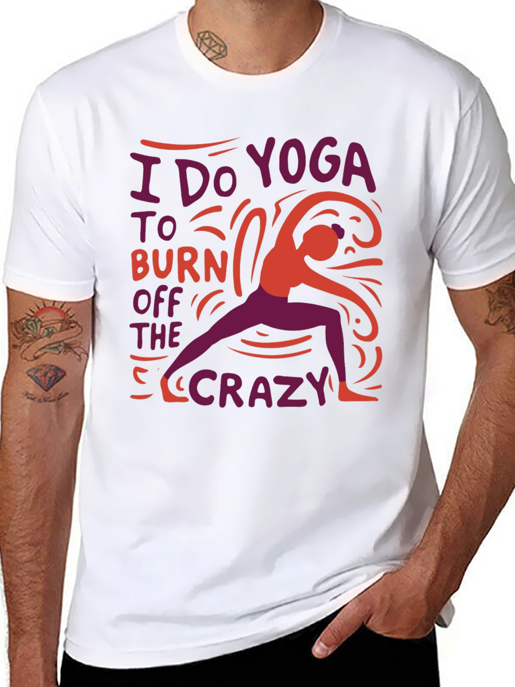 Yoga Crazy Burnout Tee