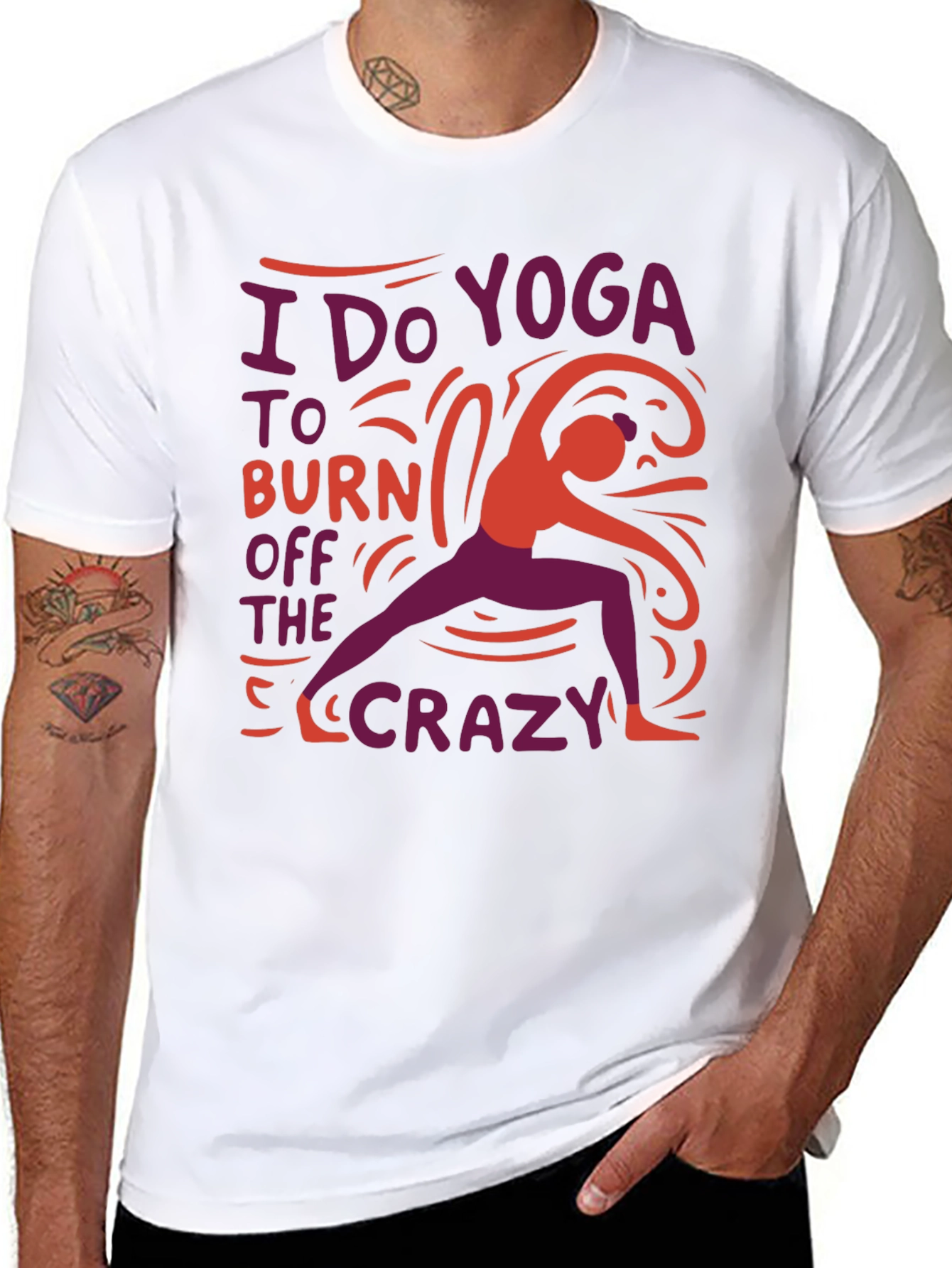 Yoga Crazy Burnout Tee