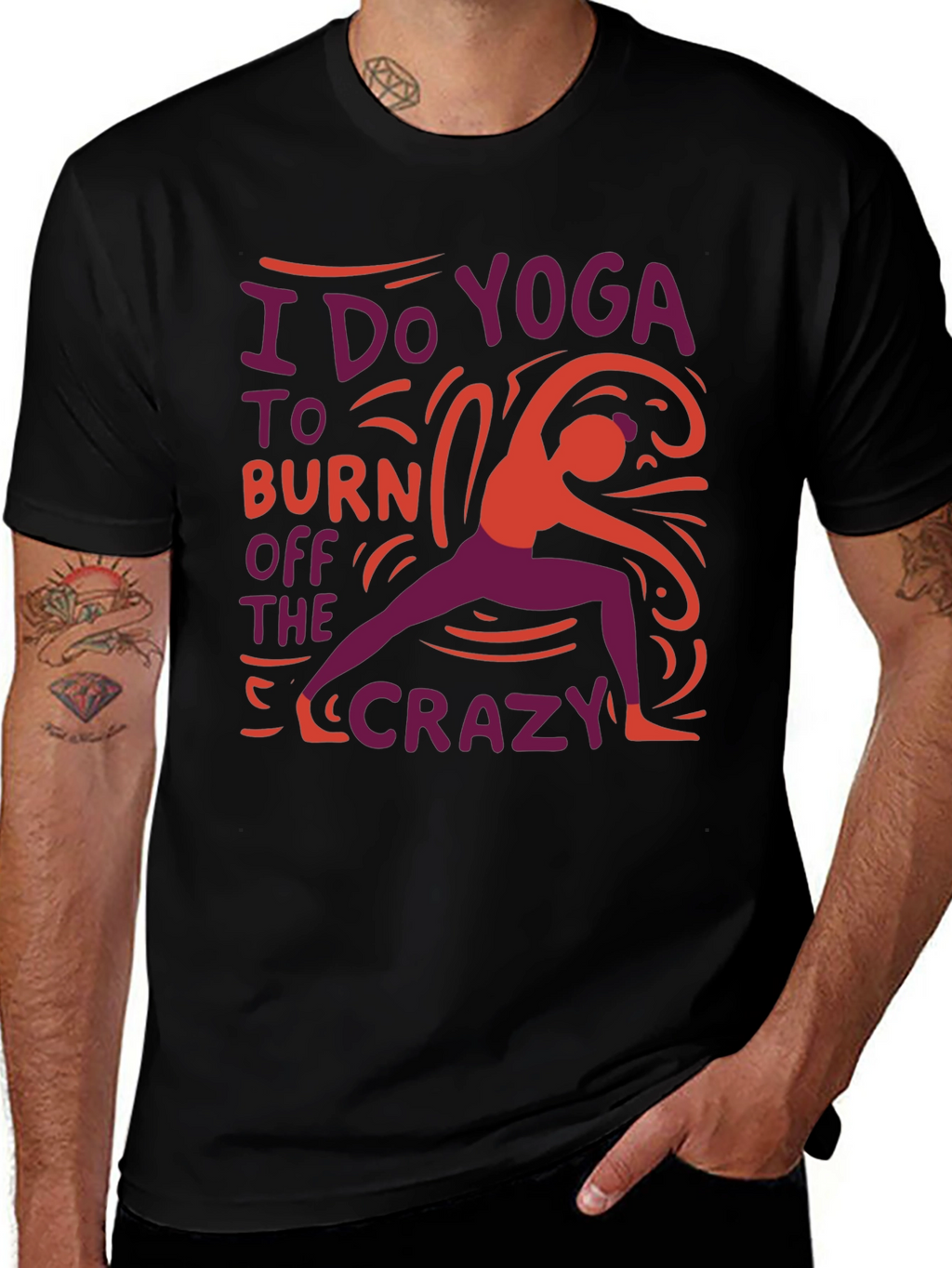 Yoga Crazy Burnout Tee