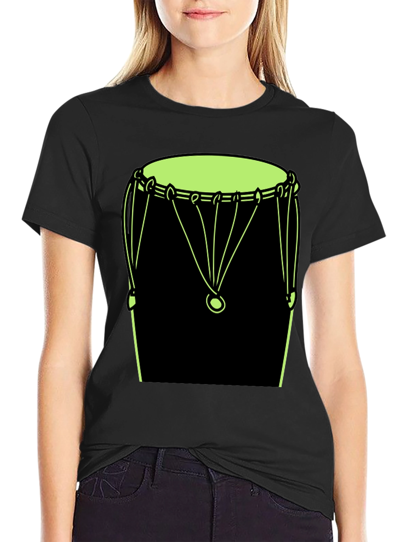 Drum Graphic Tee - Mens Black T-Shirt