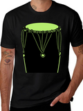 Drum Graphic Tee - Mens Black T-Shirt