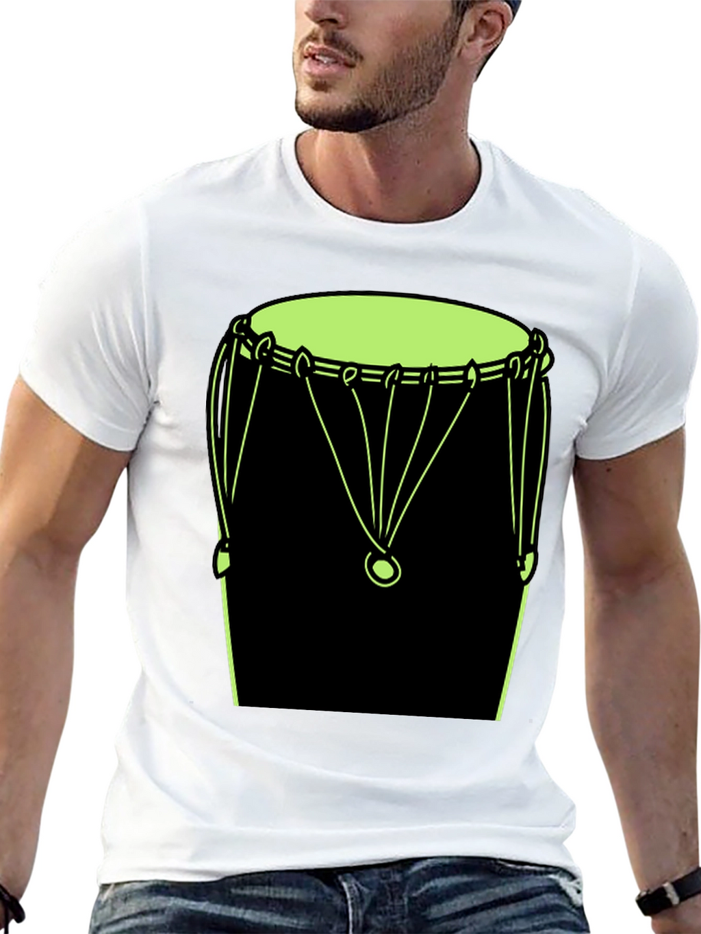 Drum Graphic Tee - Mens Black T-Shirt