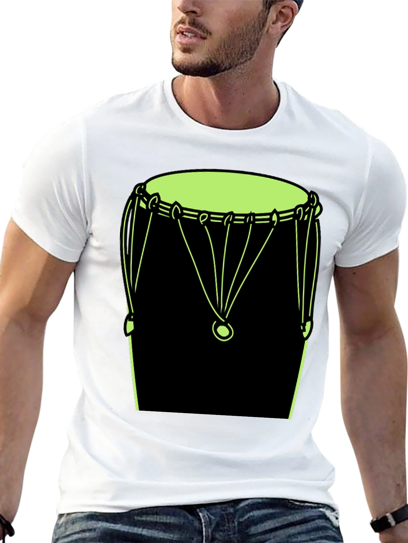 Drum Graphic Tee - Mens Black T-Shirt