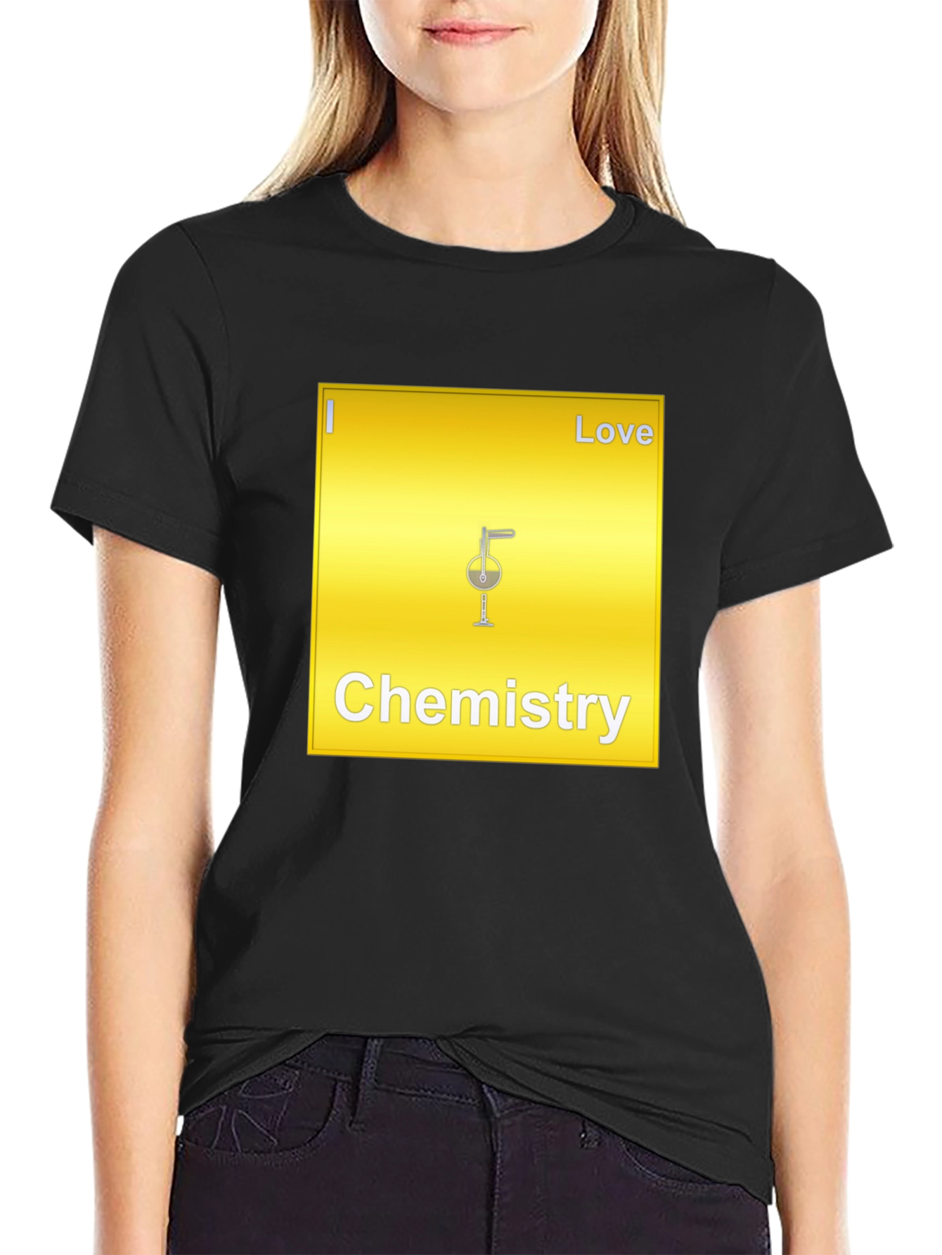 Chemistry Love T-Shirt - Black Cotton