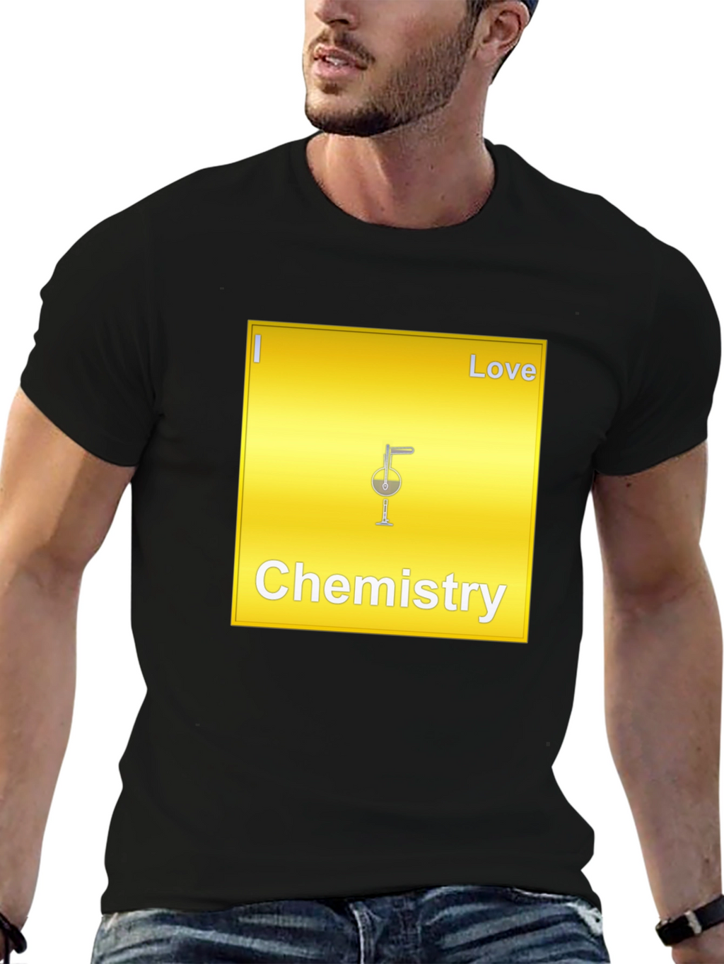 Chemistry Love T-Shirt - Black Cotton