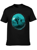 Motorcross Silhouette Graphic Tee - Black