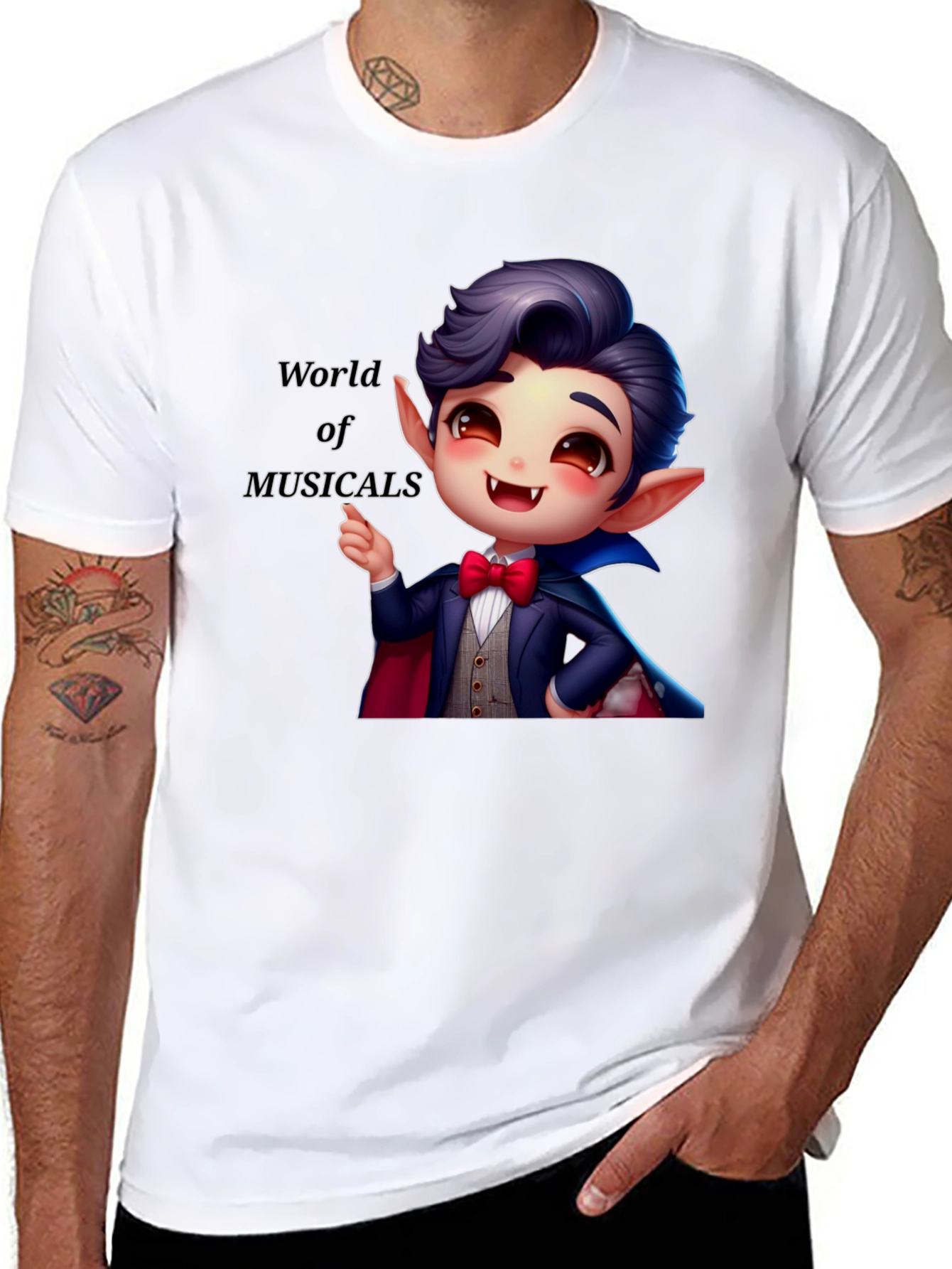 Musical Vampire Graphic Tee