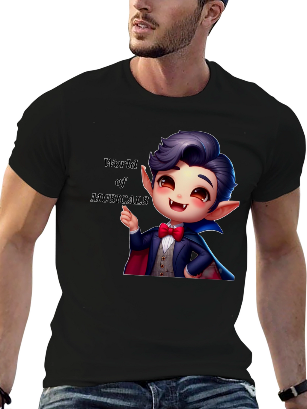 Musical Vampire Graphic Tee