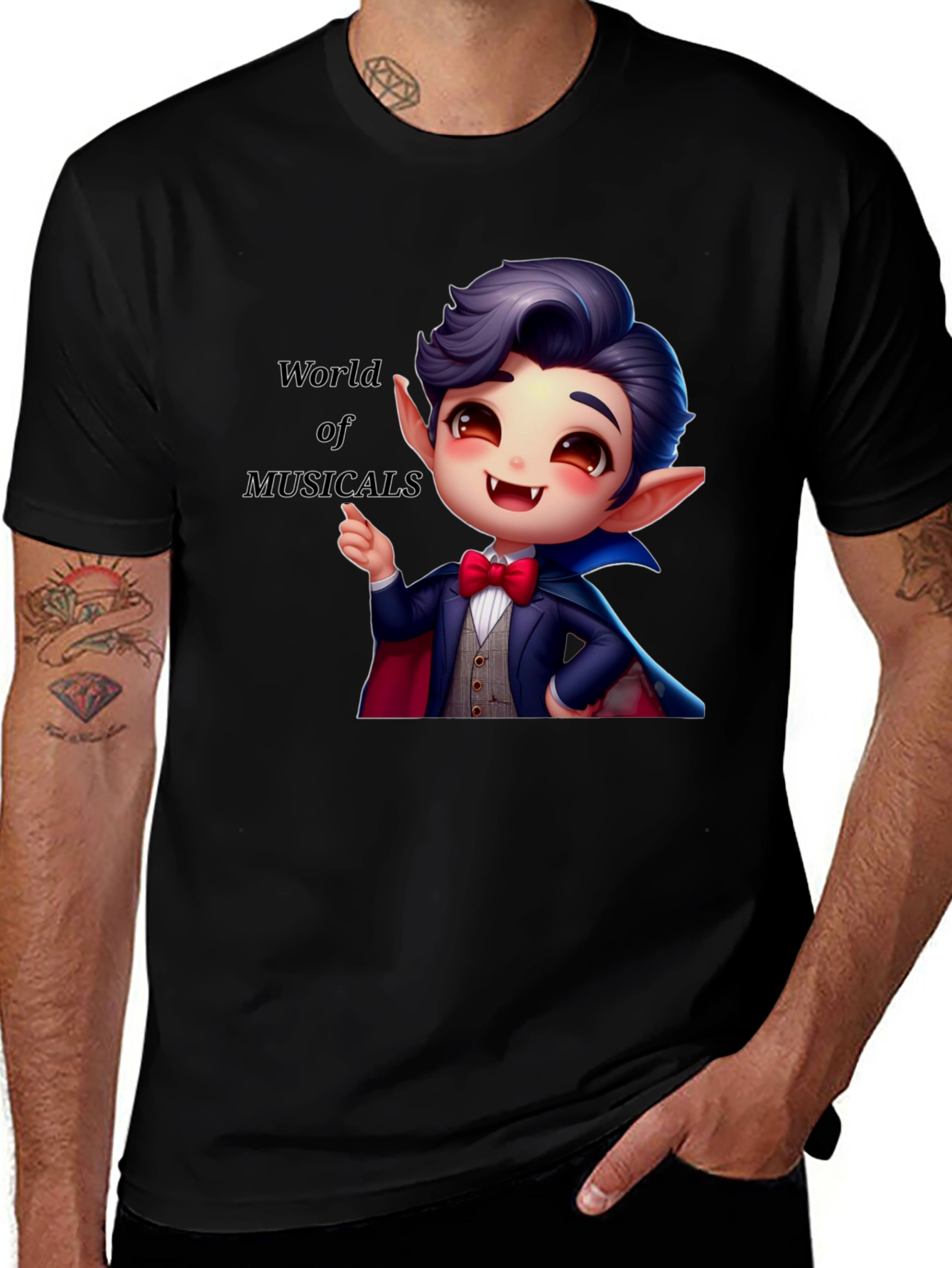 Musical Vampire Graphic Tee