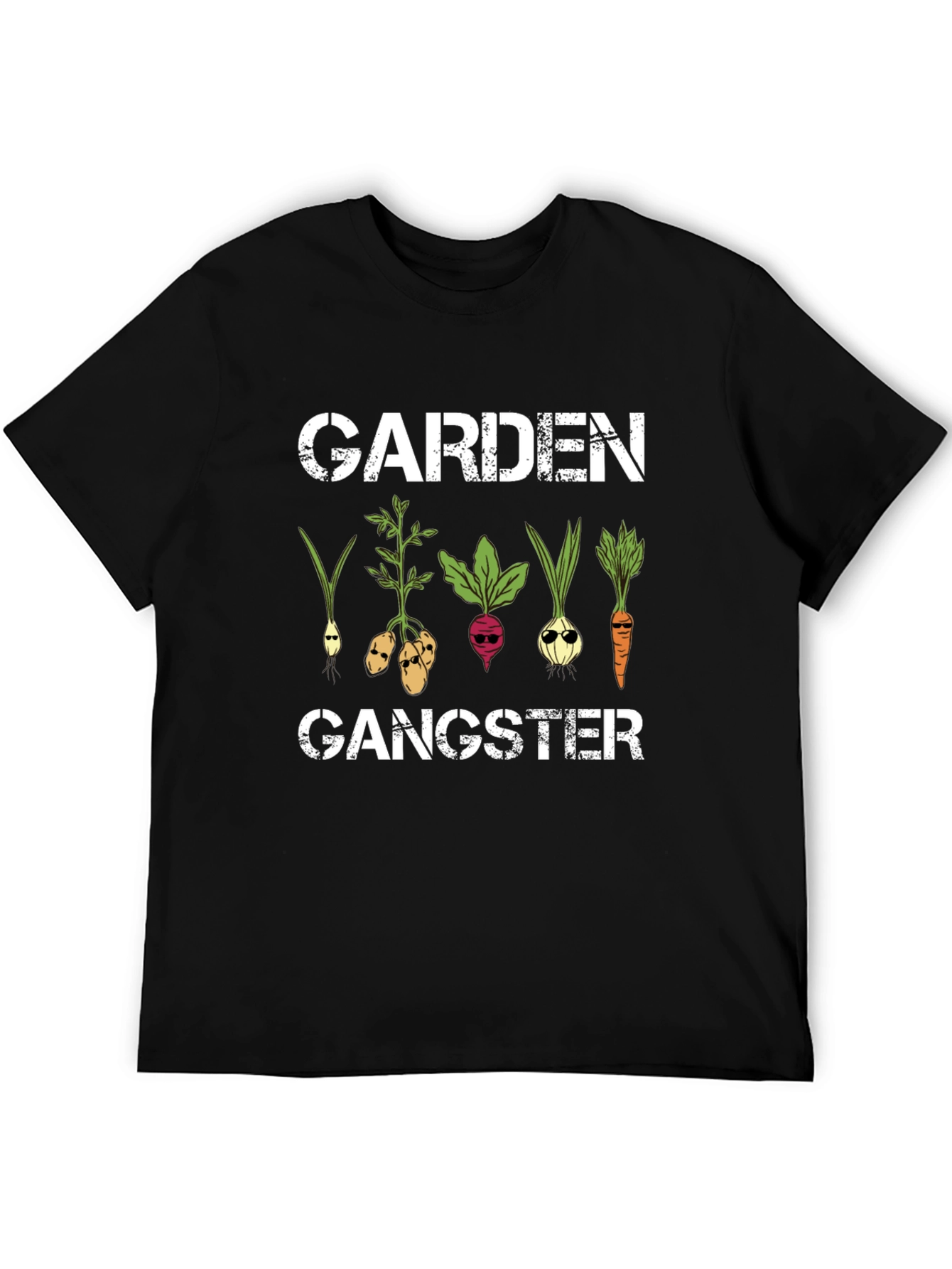 Garden Gangster Graphic T-Shirt - Cool Veggie Design