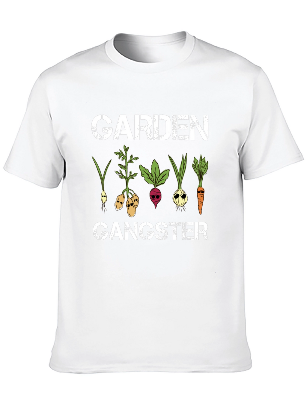 Garden Gangster Graphic T-Shirt - Cool Veggie Design