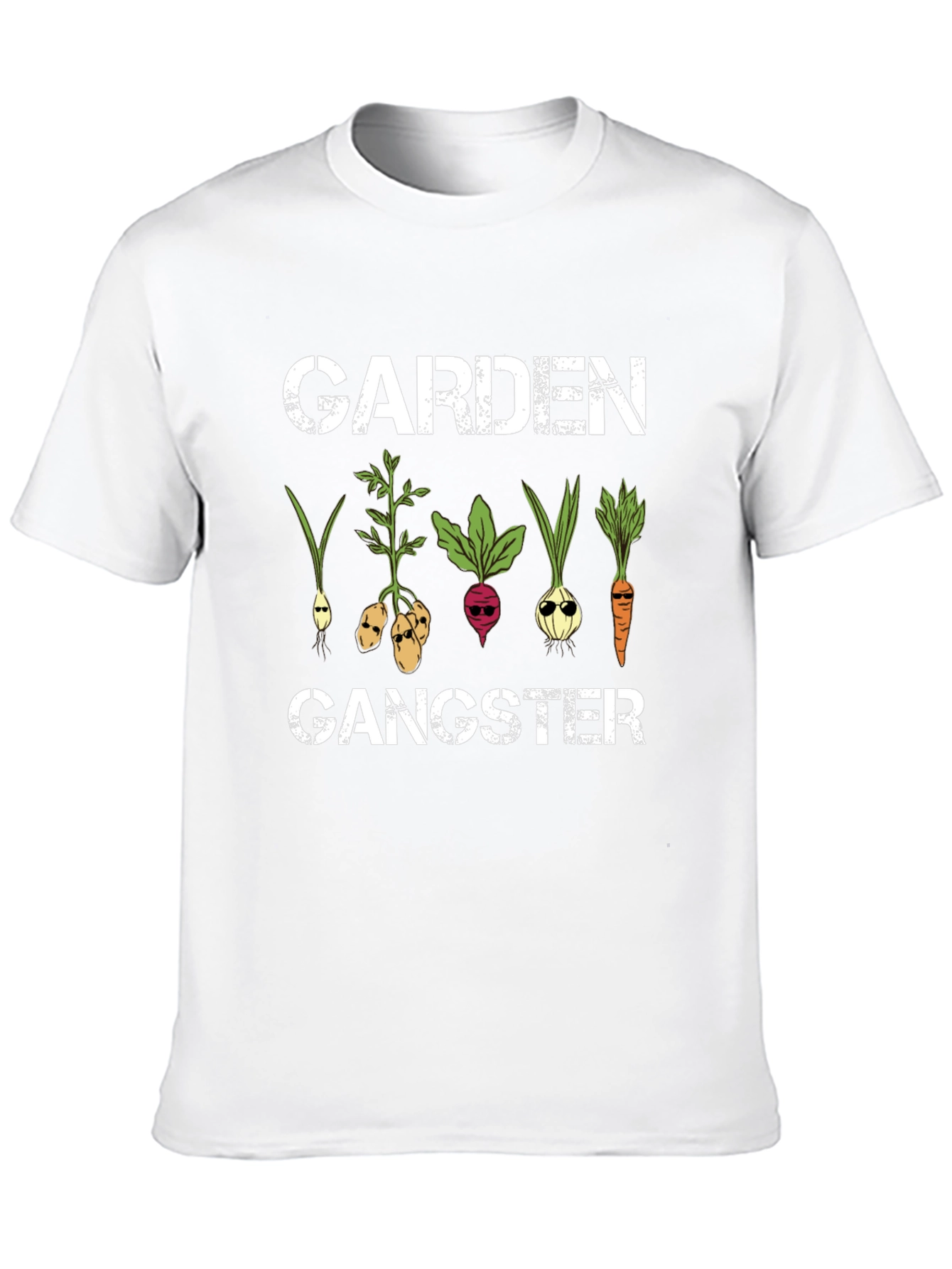 Garden Gangster Graphic T-Shirt - Cool Veggie Design