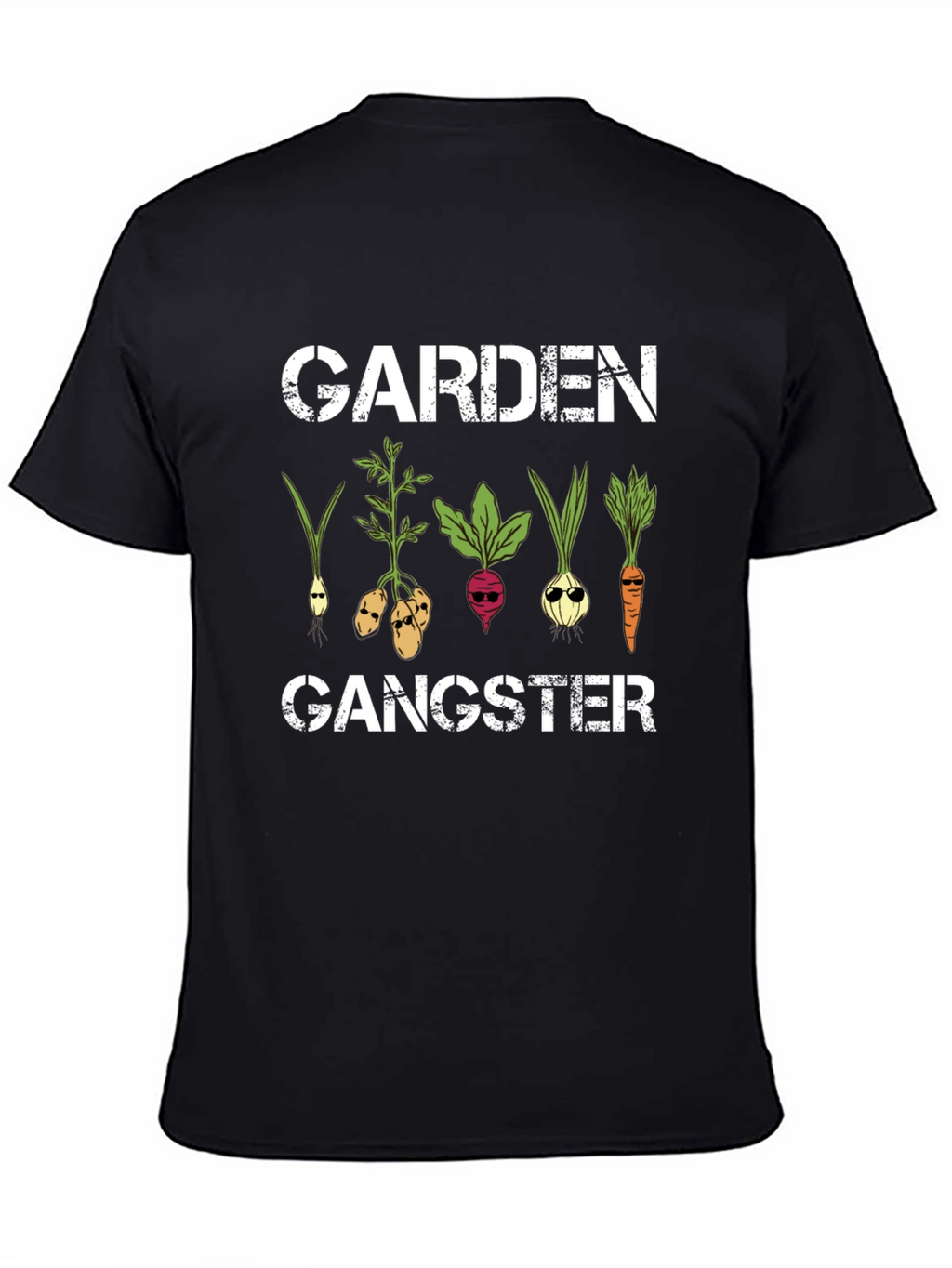 Garden Gangster Graphic T-Shirt - Cool Veggie Design