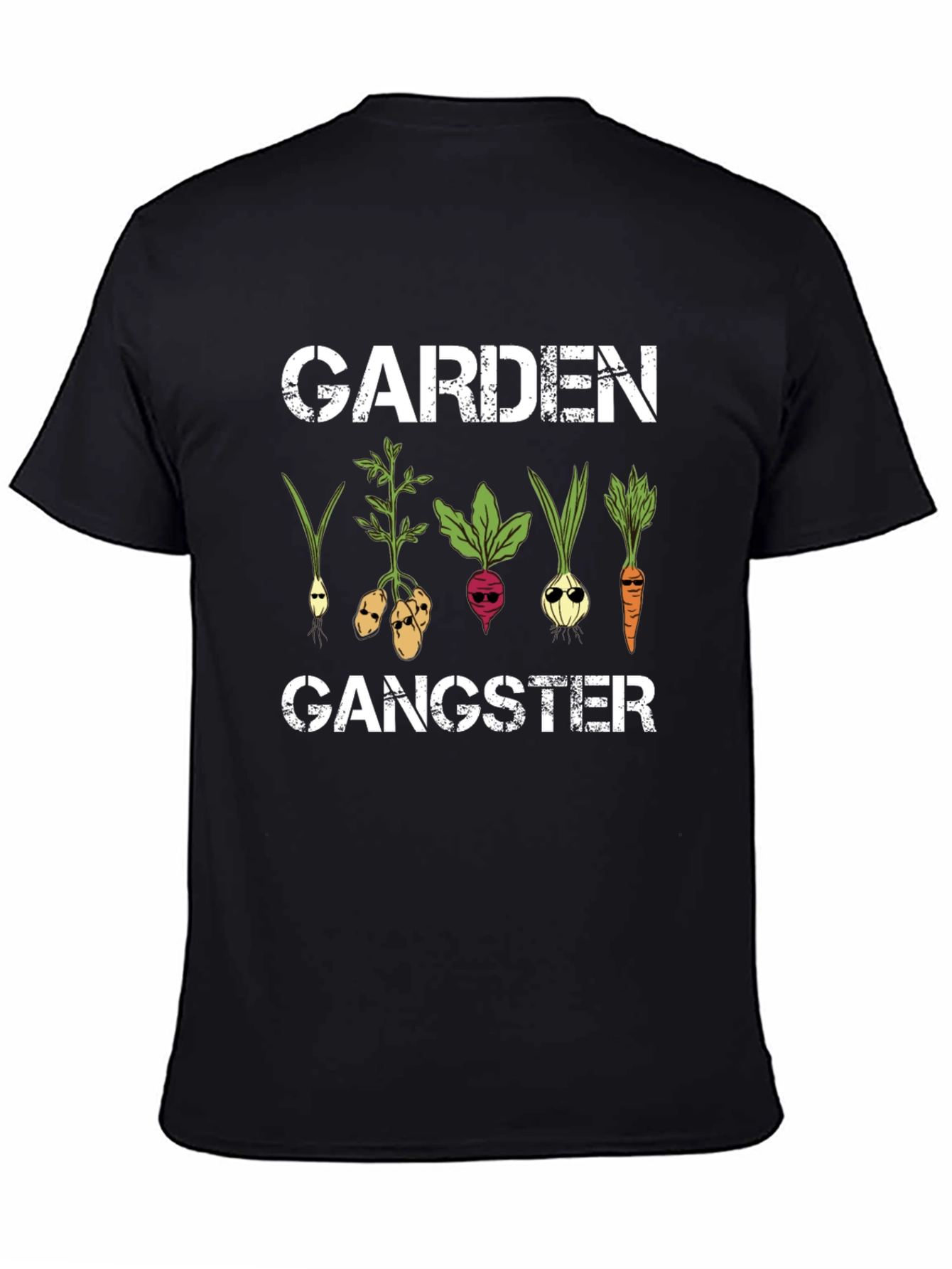 Garden Gangster Graphic T-Shirt - Cool Veggie Design