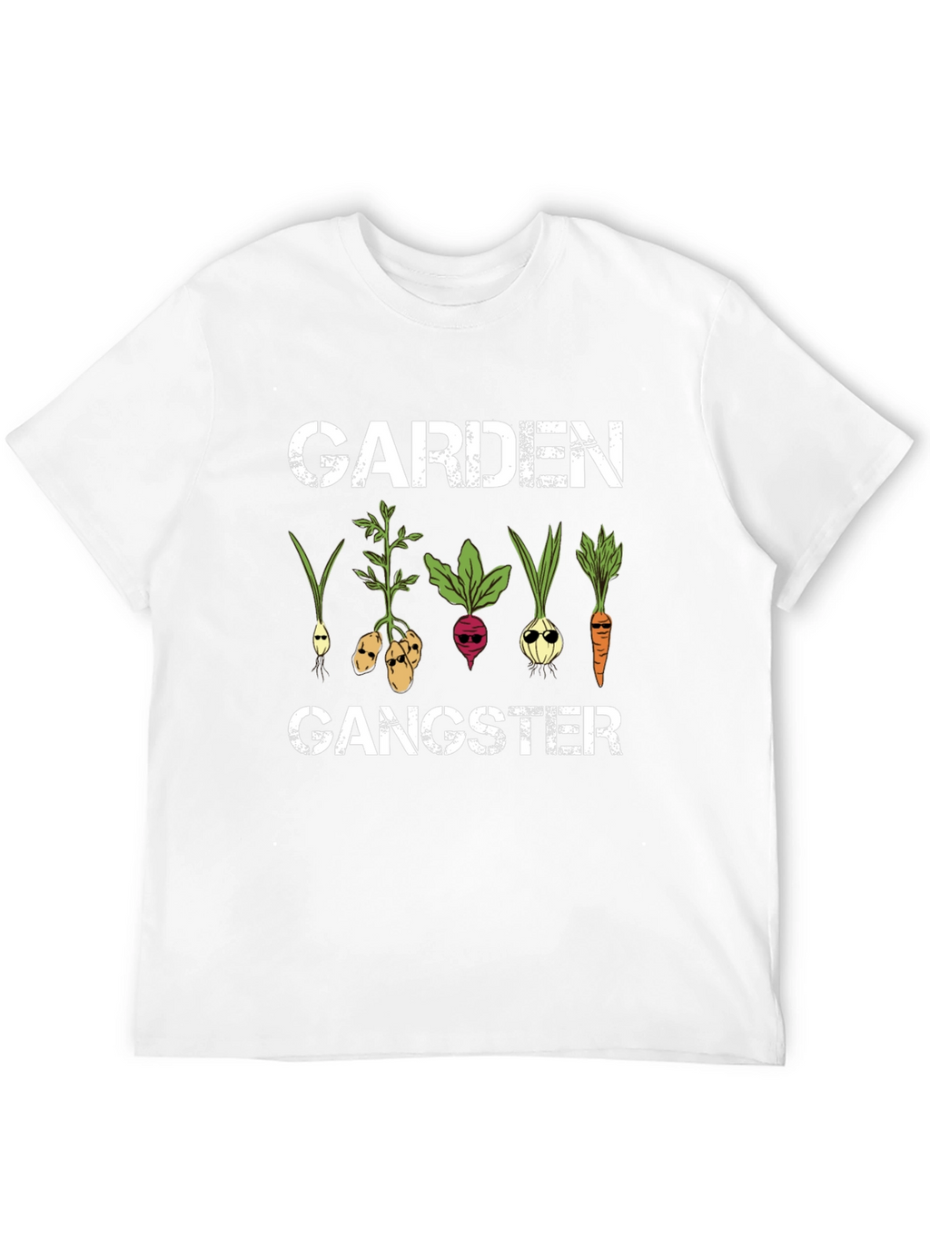Garden Gangster Graphic T-Shirt - Cool Veggie Design