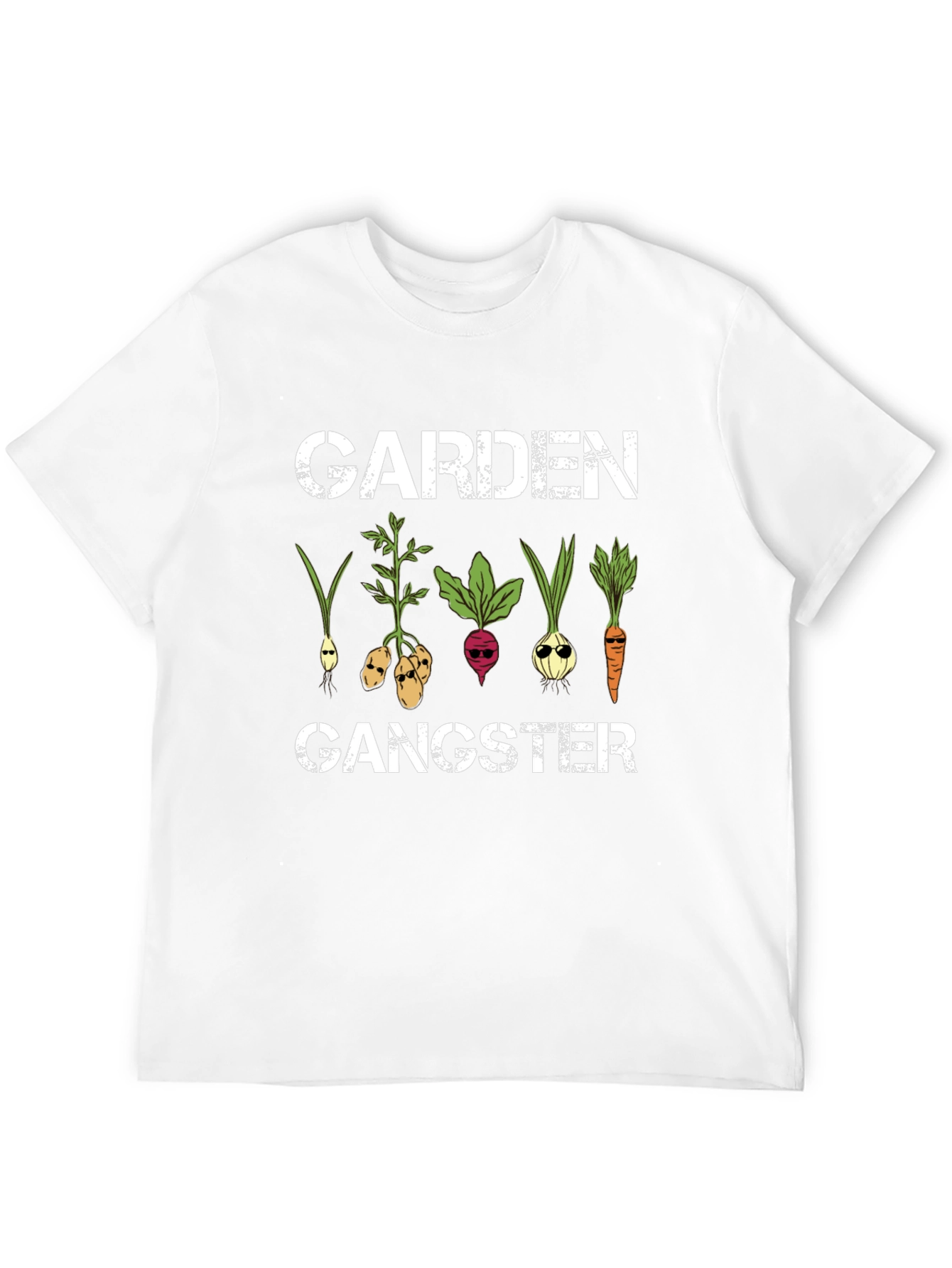 Garden Gangster Graphic T-Shirt - Cool Veggie Design
