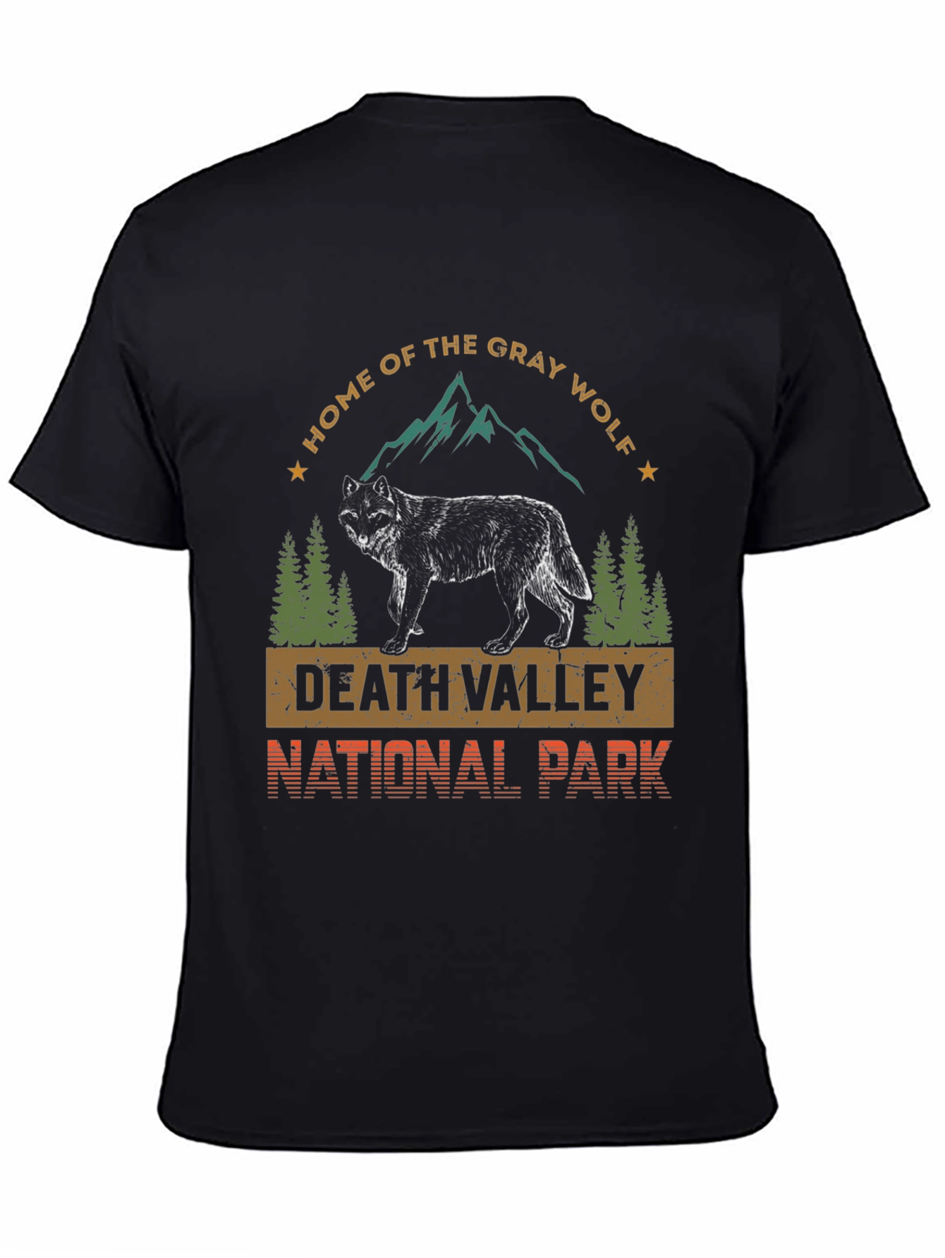 Death Valley National Park Gray Wolf T-Shirt