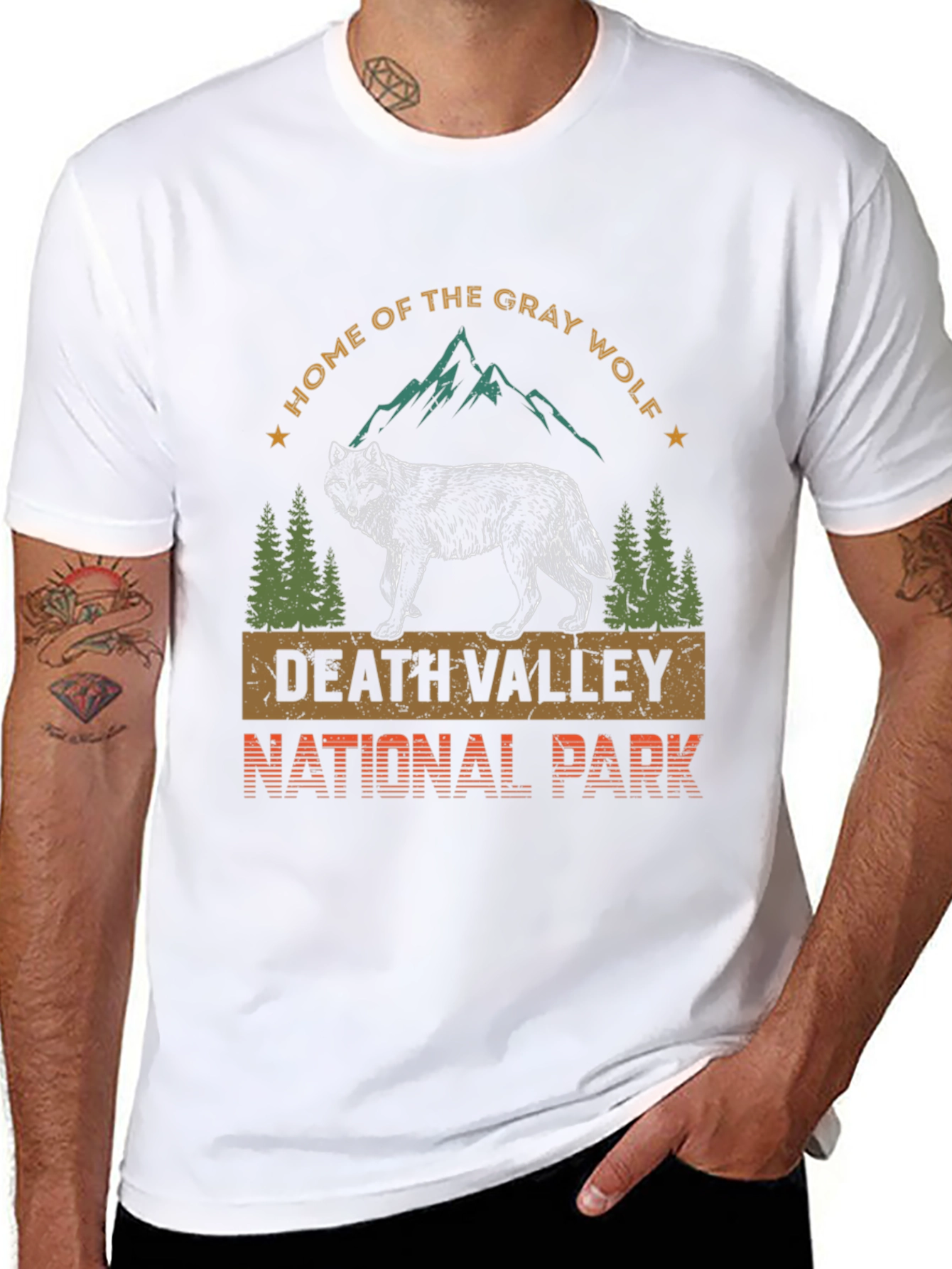 Death Valley National Park Gray Wolf T-Shirt