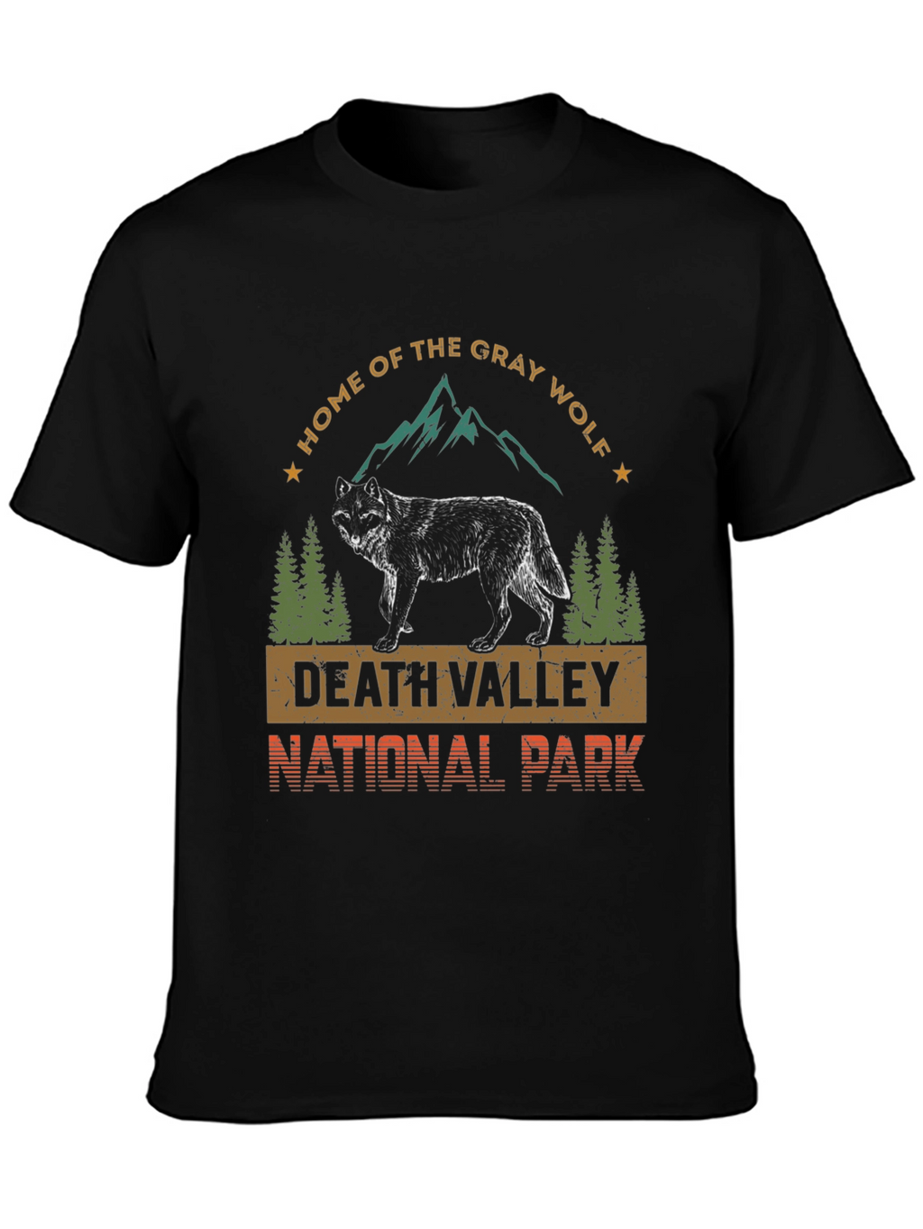 Death Valley National Park Gray Wolf T-Shirt
