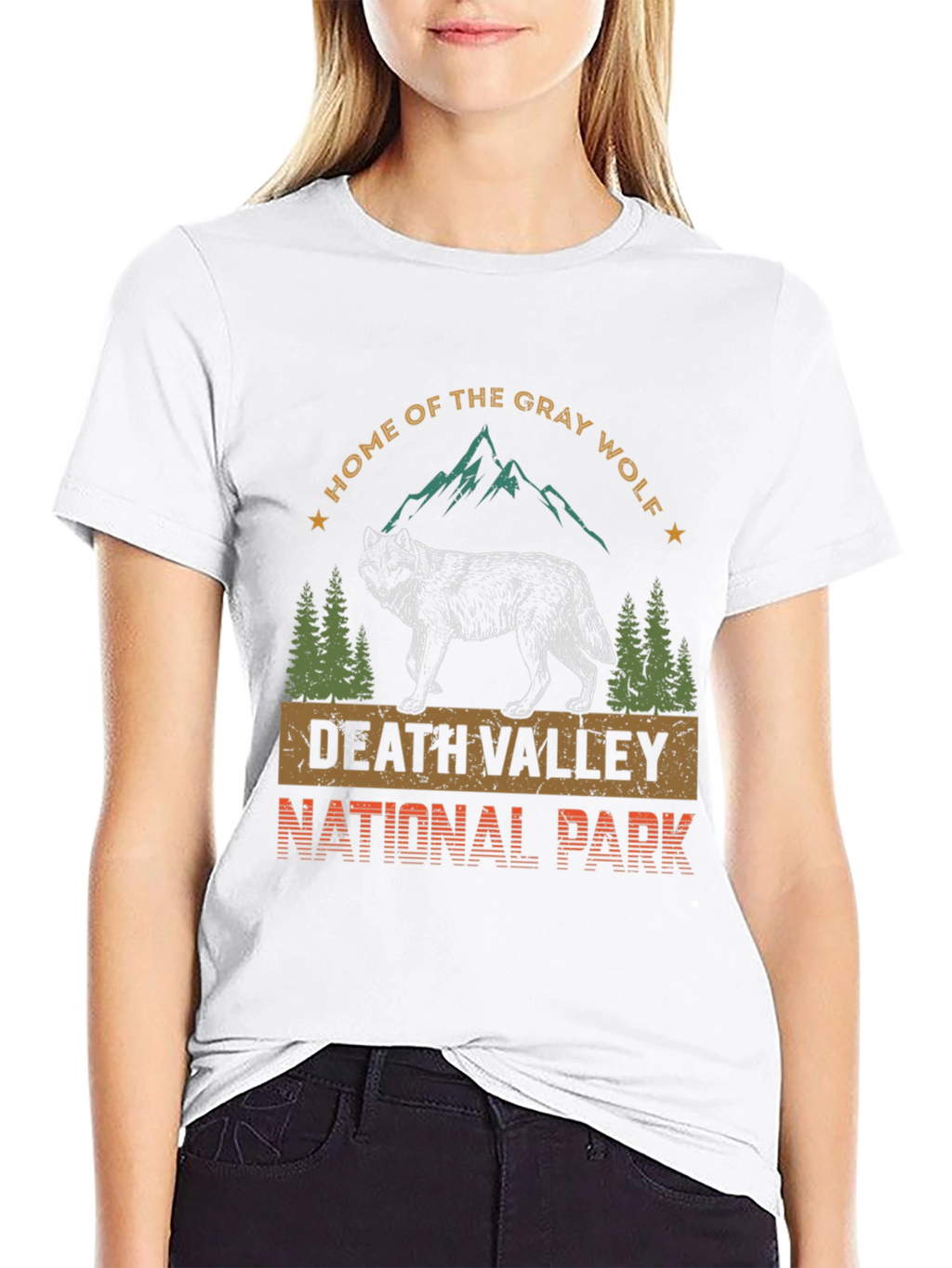 Death Valley National Park Gray Wolf T-Shirt