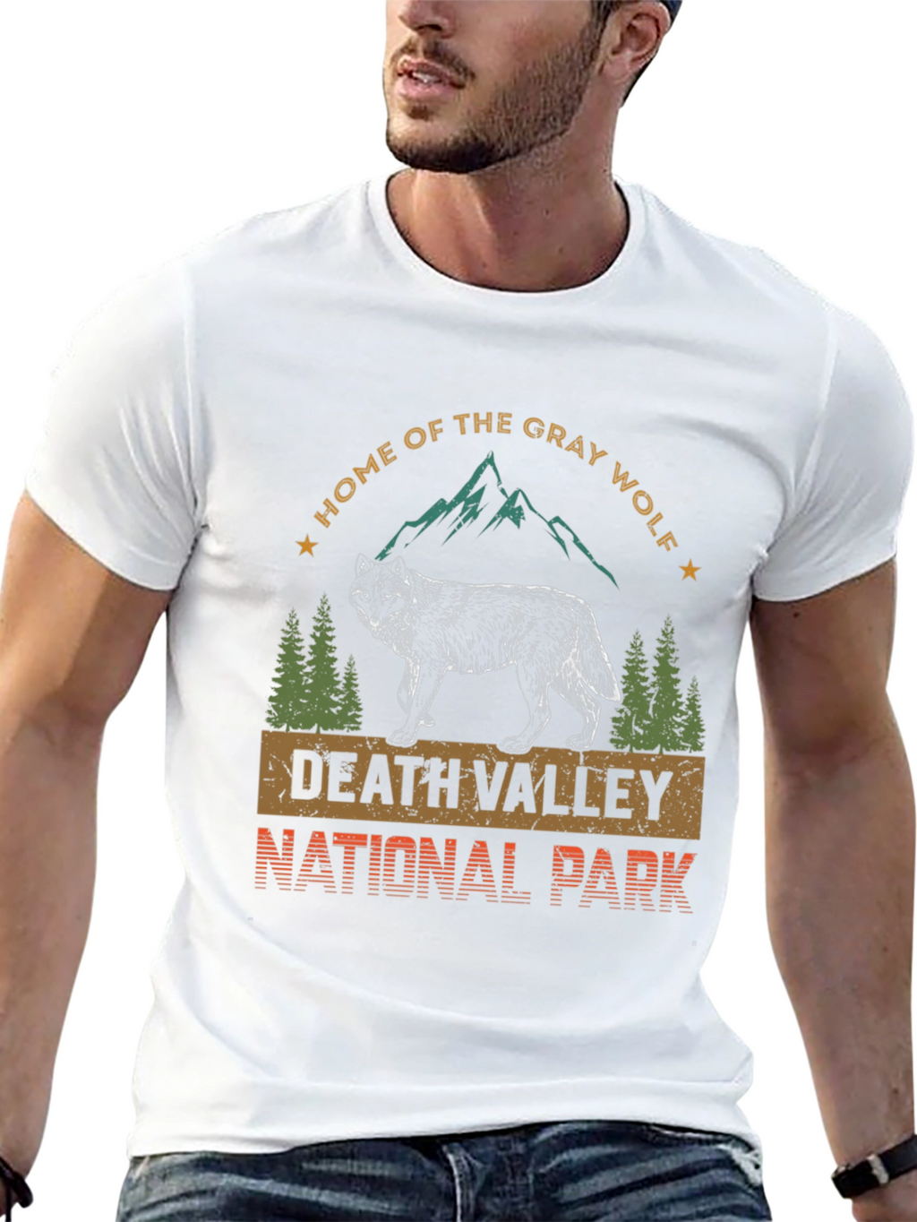 Death Valley National Park Gray Wolf T-Shirt