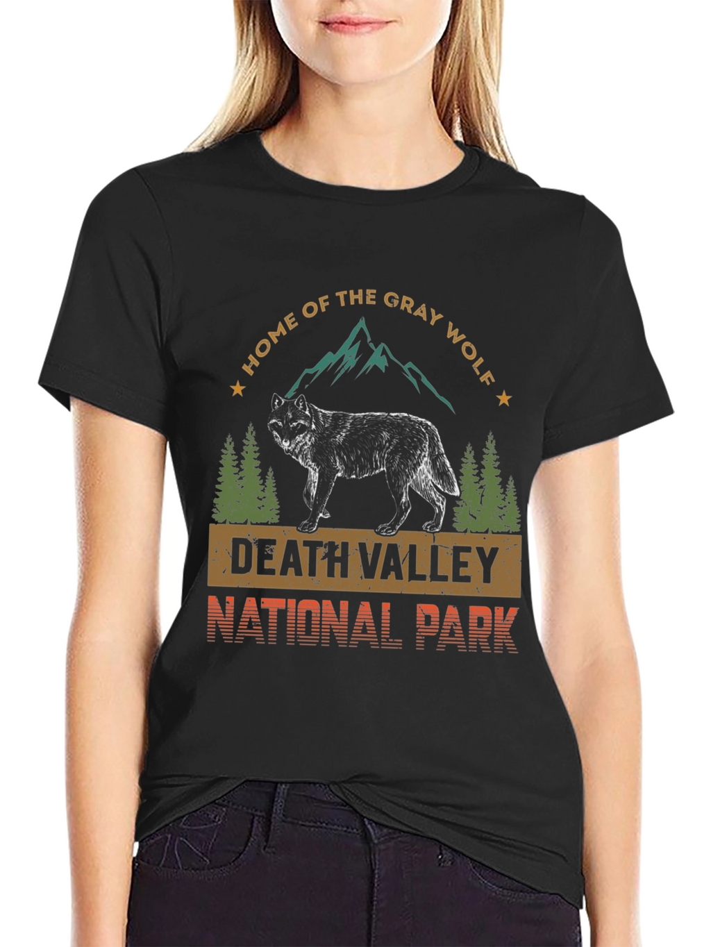 Death Valley National Park Gray Wolf T-Shirt