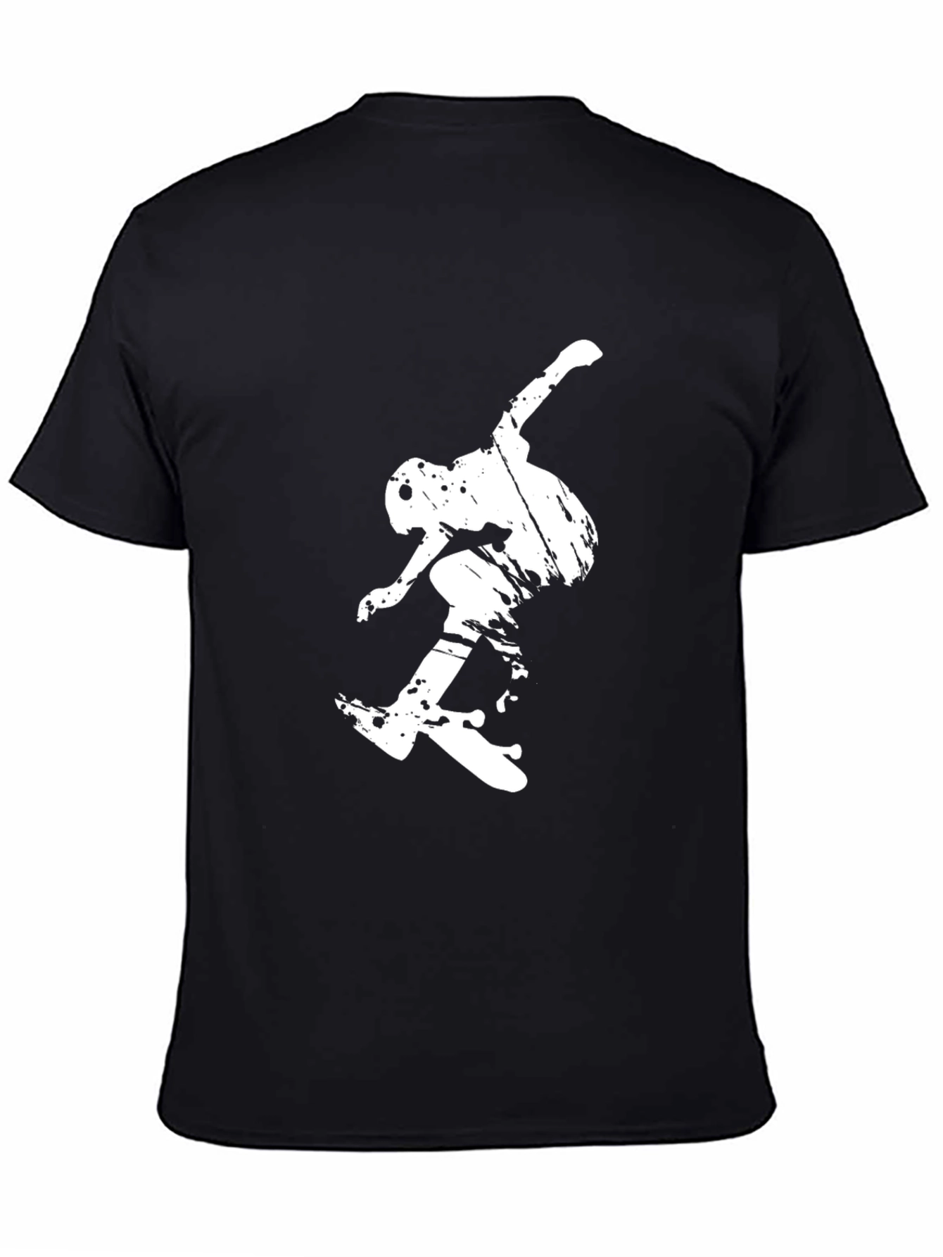 Skateboarding Graphic Black T-Shirt