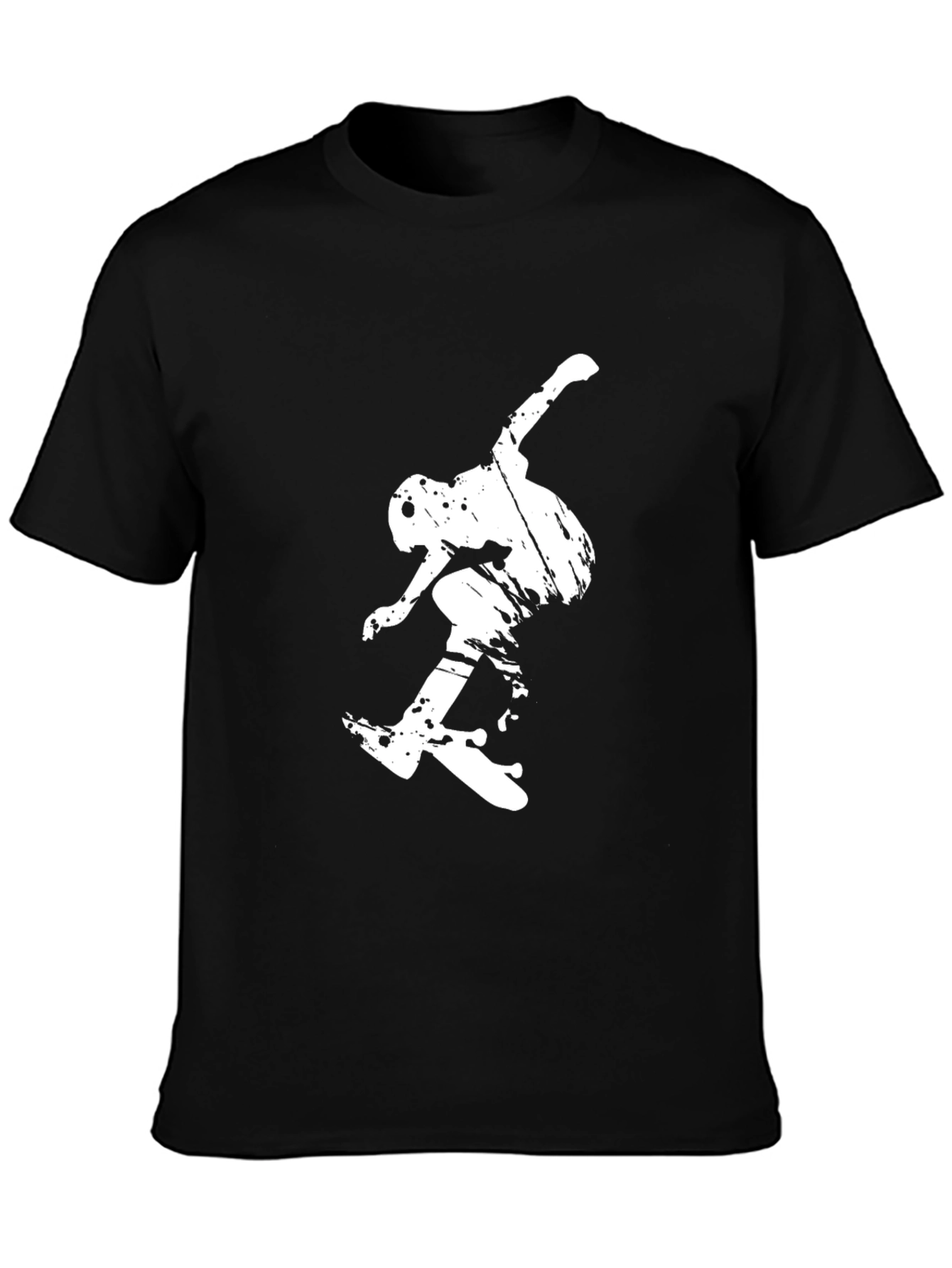 Skateboarding Graphic Black T-Shirt