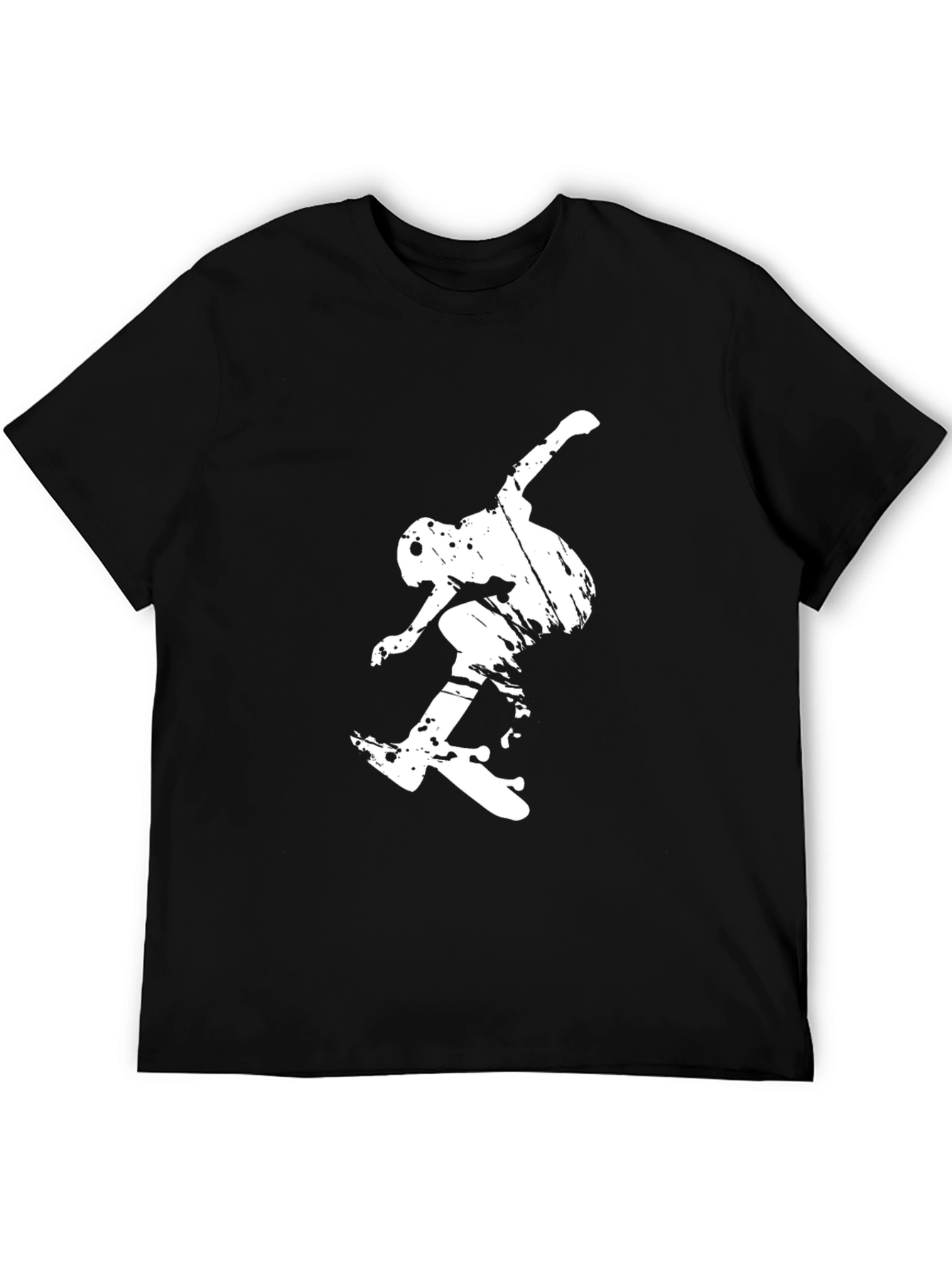 Skateboarding Graphic Black T-Shirt
