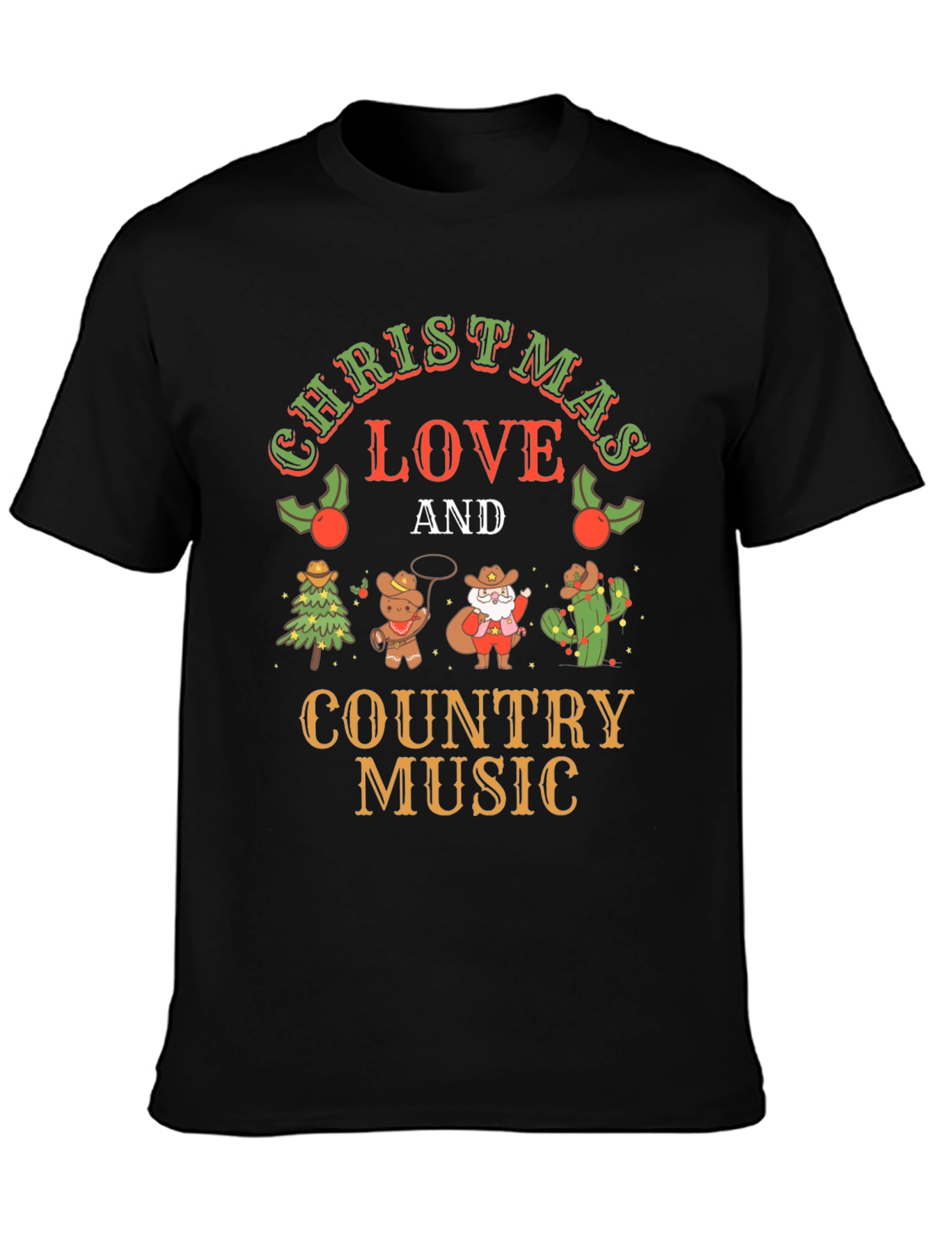 Christmas Love & Country Music T-Shirt
