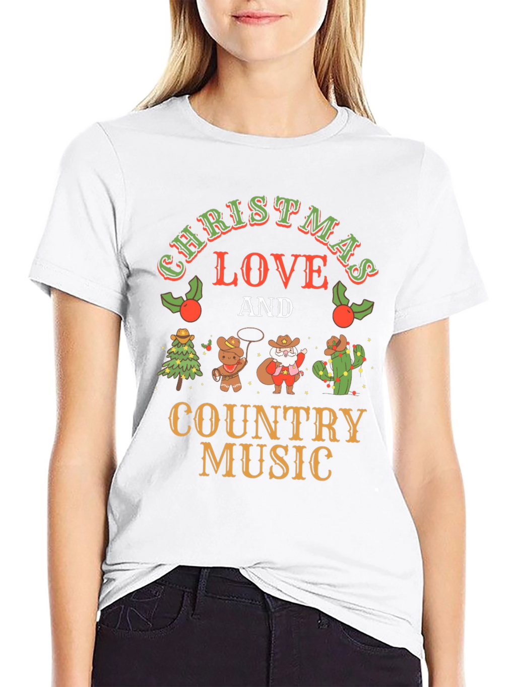 Christmas Love & Country Music T-Shirt