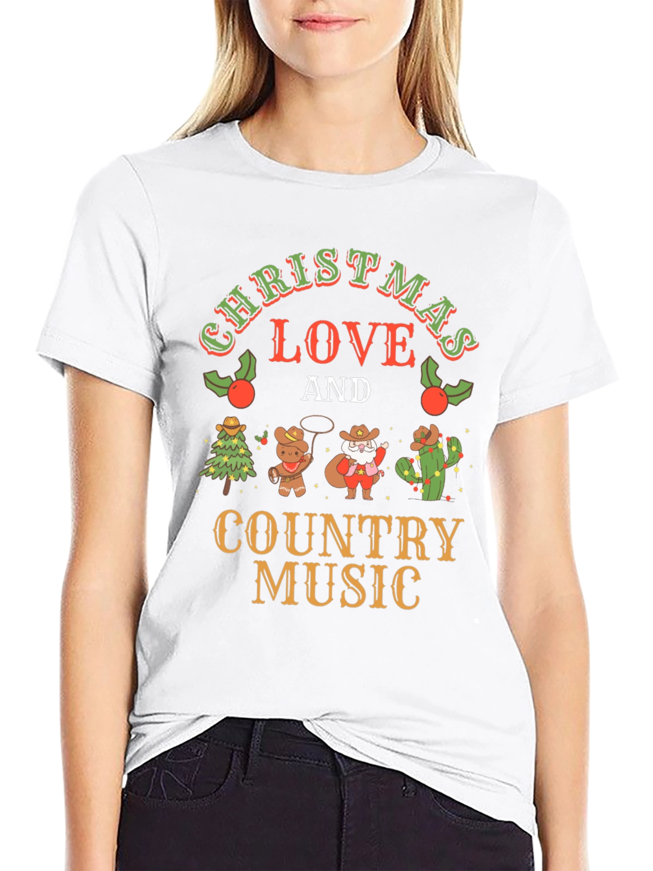 Christmas Love & Country Music T-Shirt