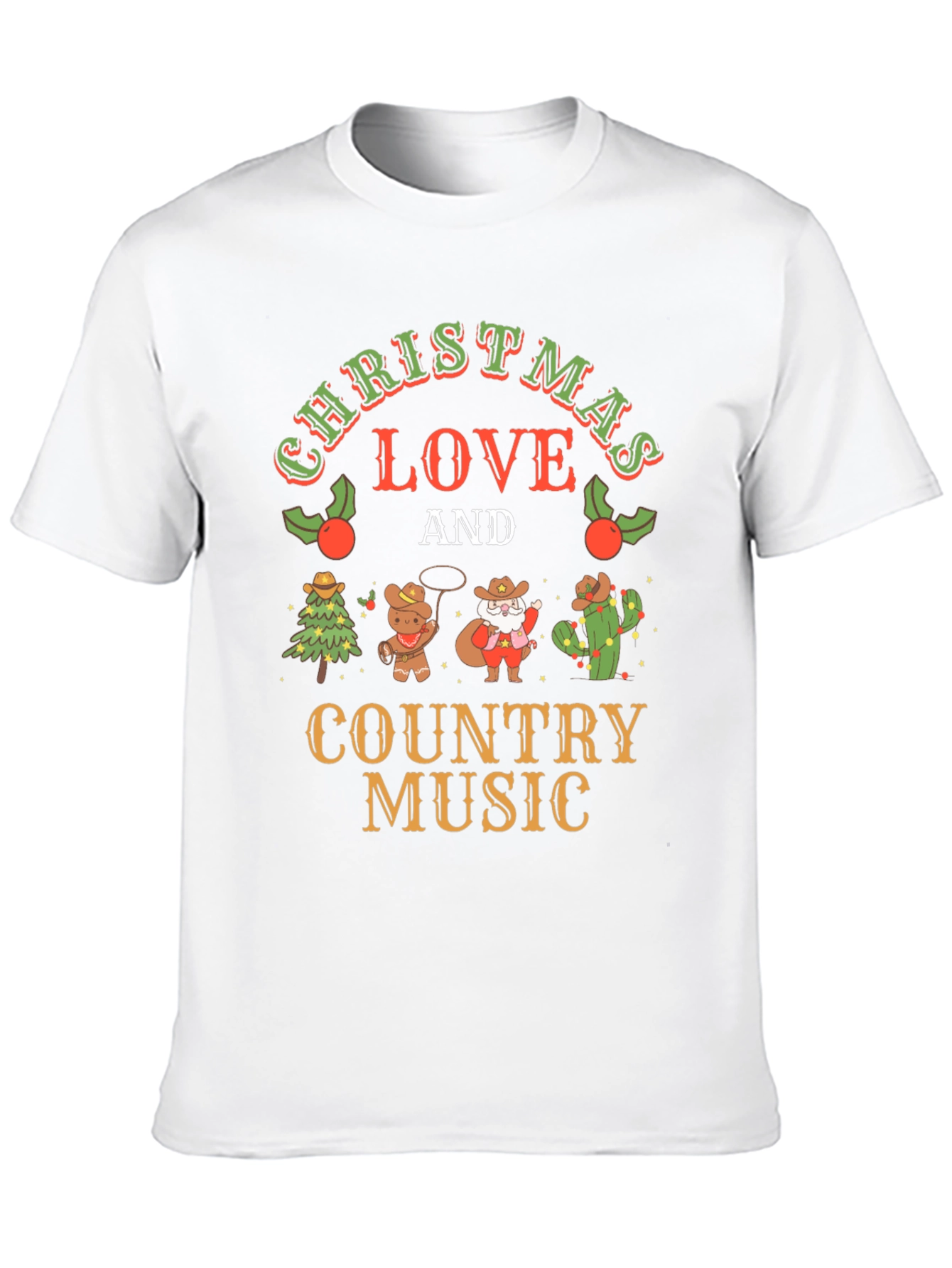 Christmas Love & Country Music T-Shirt