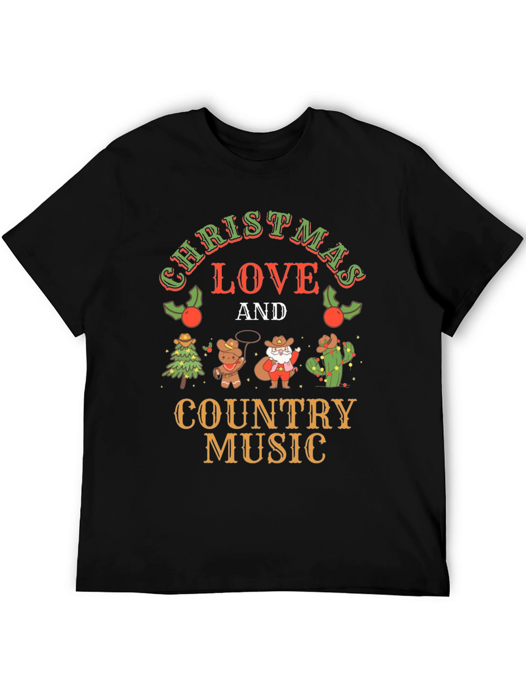 Christmas Love & Country Music T-Shirt
