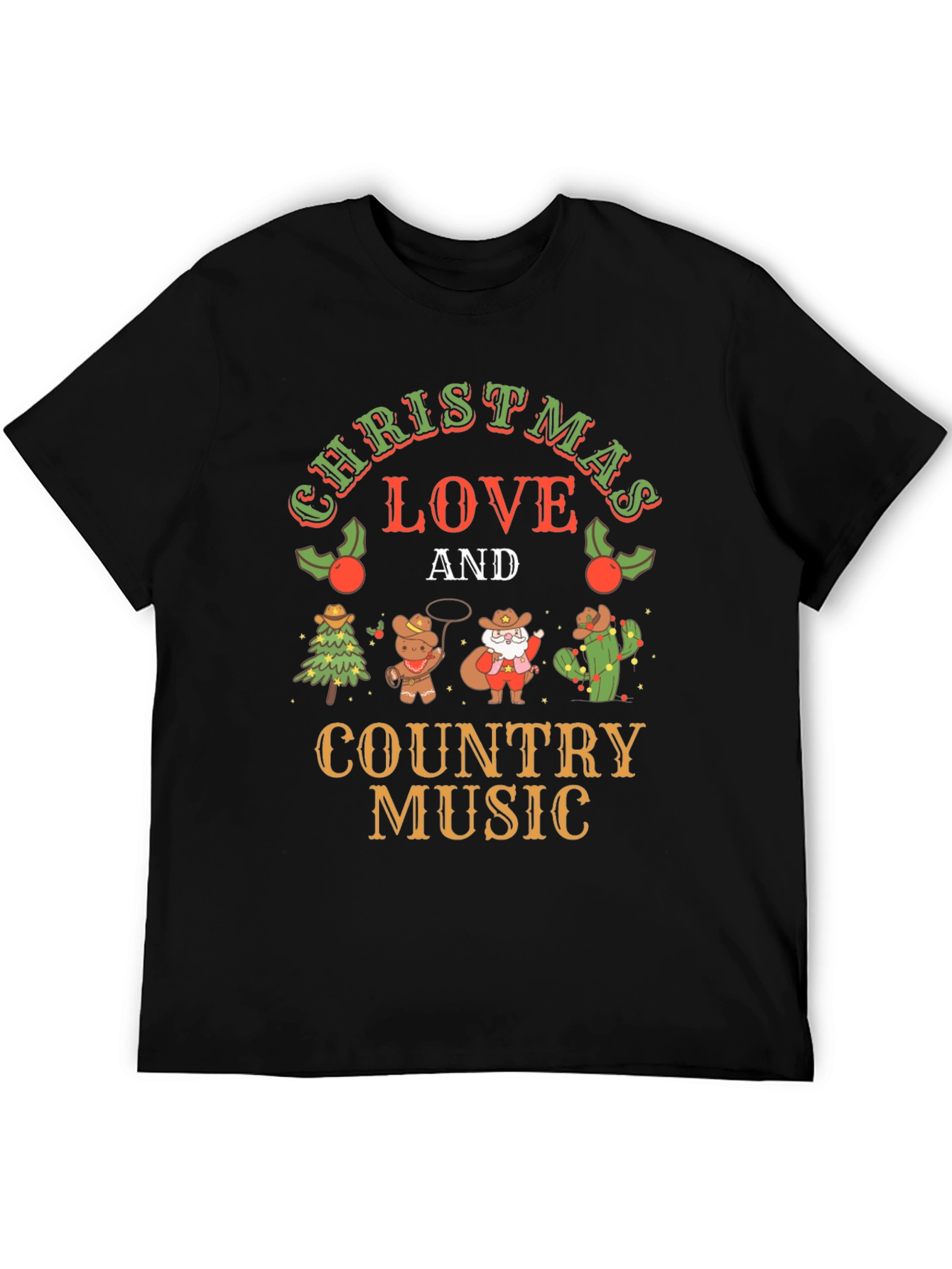 Christmas Love & Country Music T-Shirt