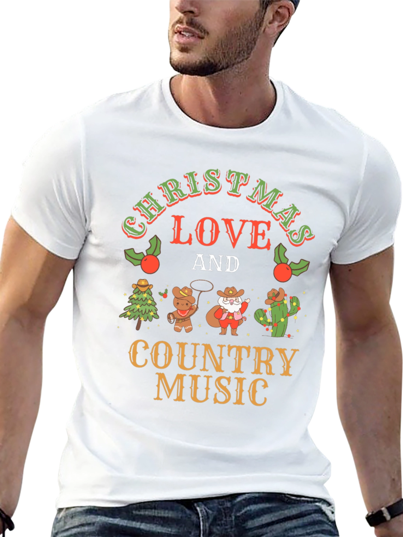 Christmas Love & Country Music T-Shirt