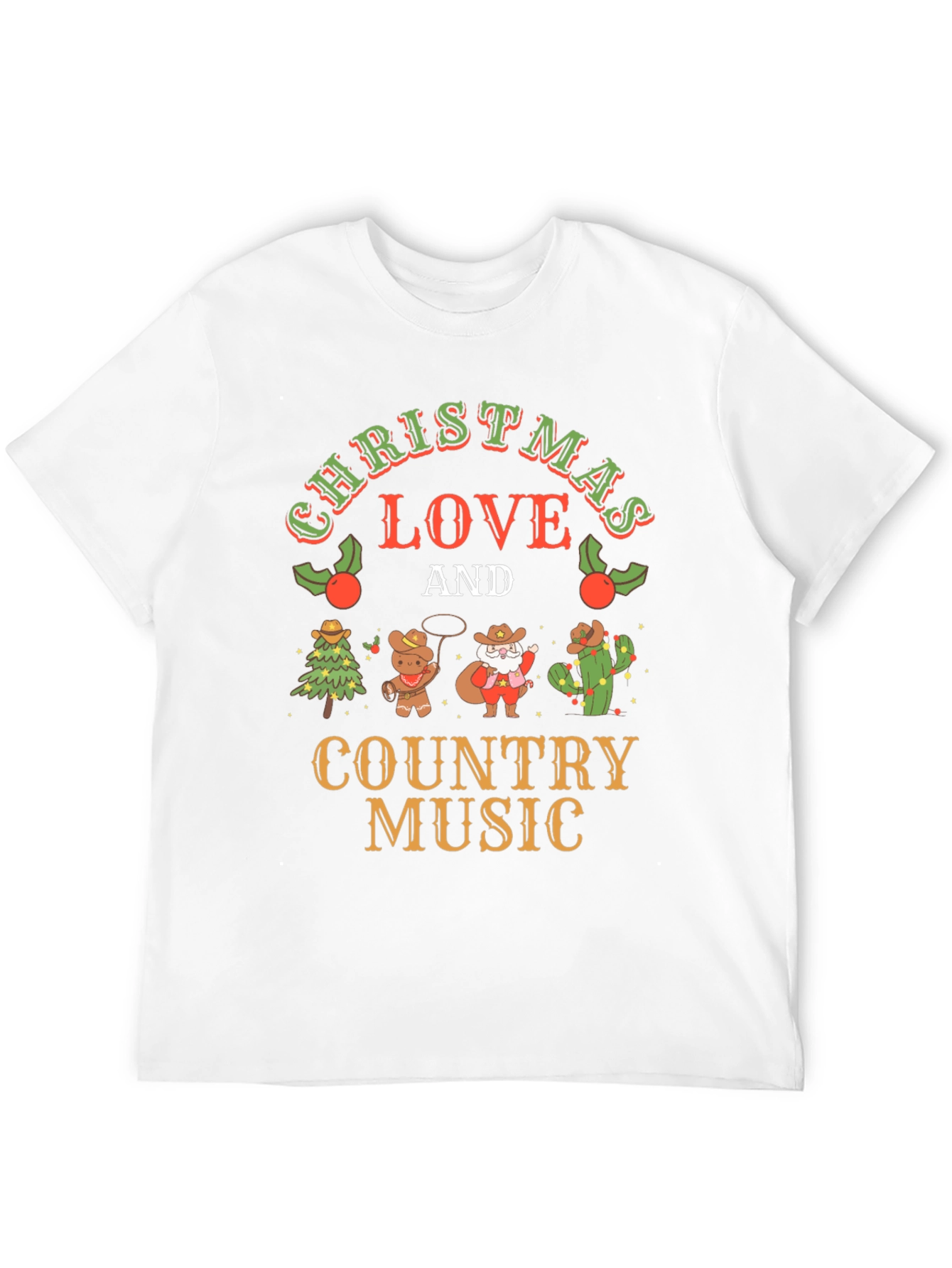 Christmas Love & Country Music T-Shirt