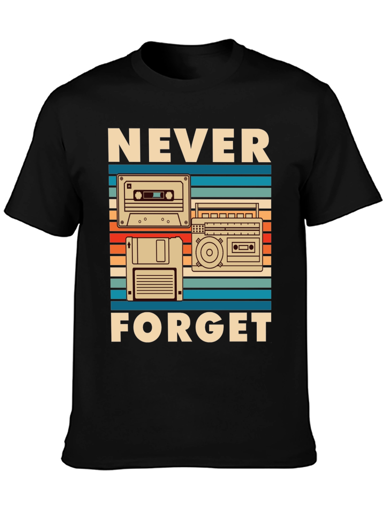 Retro Never Forget T-Shirt - 80s & 90s Nostalgia