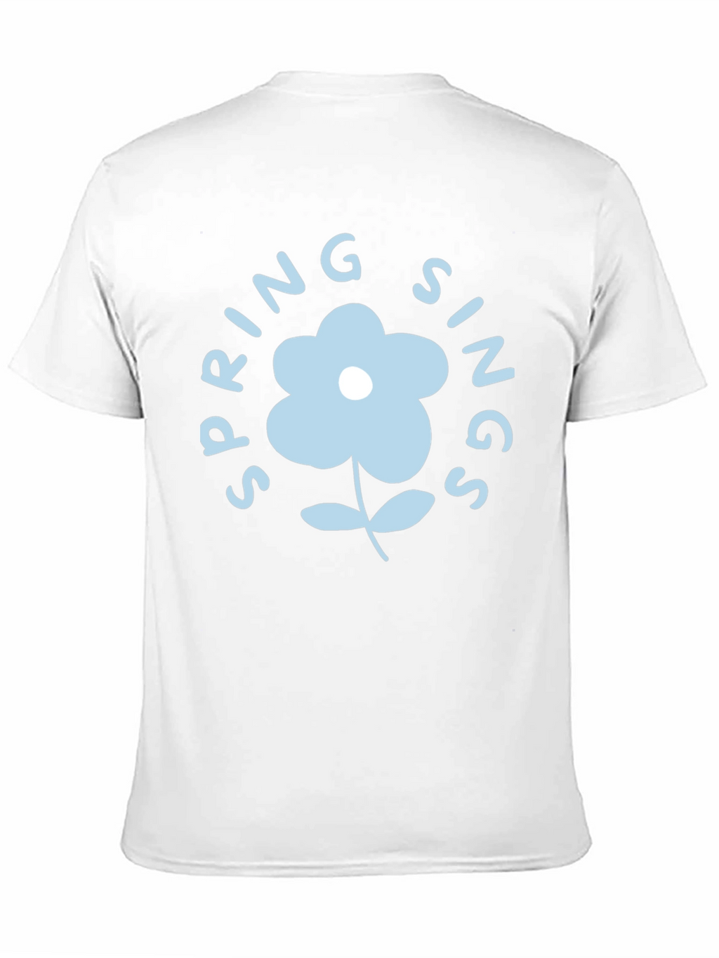 Spring Sings Flower Graphic Tee - Black