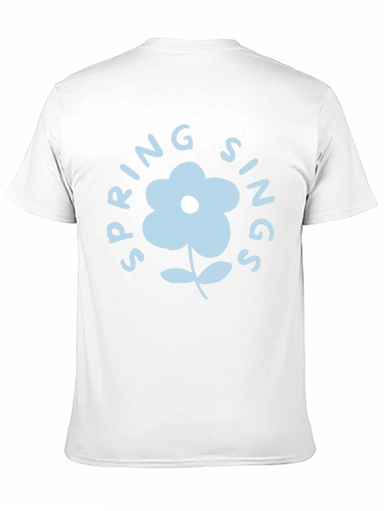 Spring Sings Flower Graphic Tee - Black