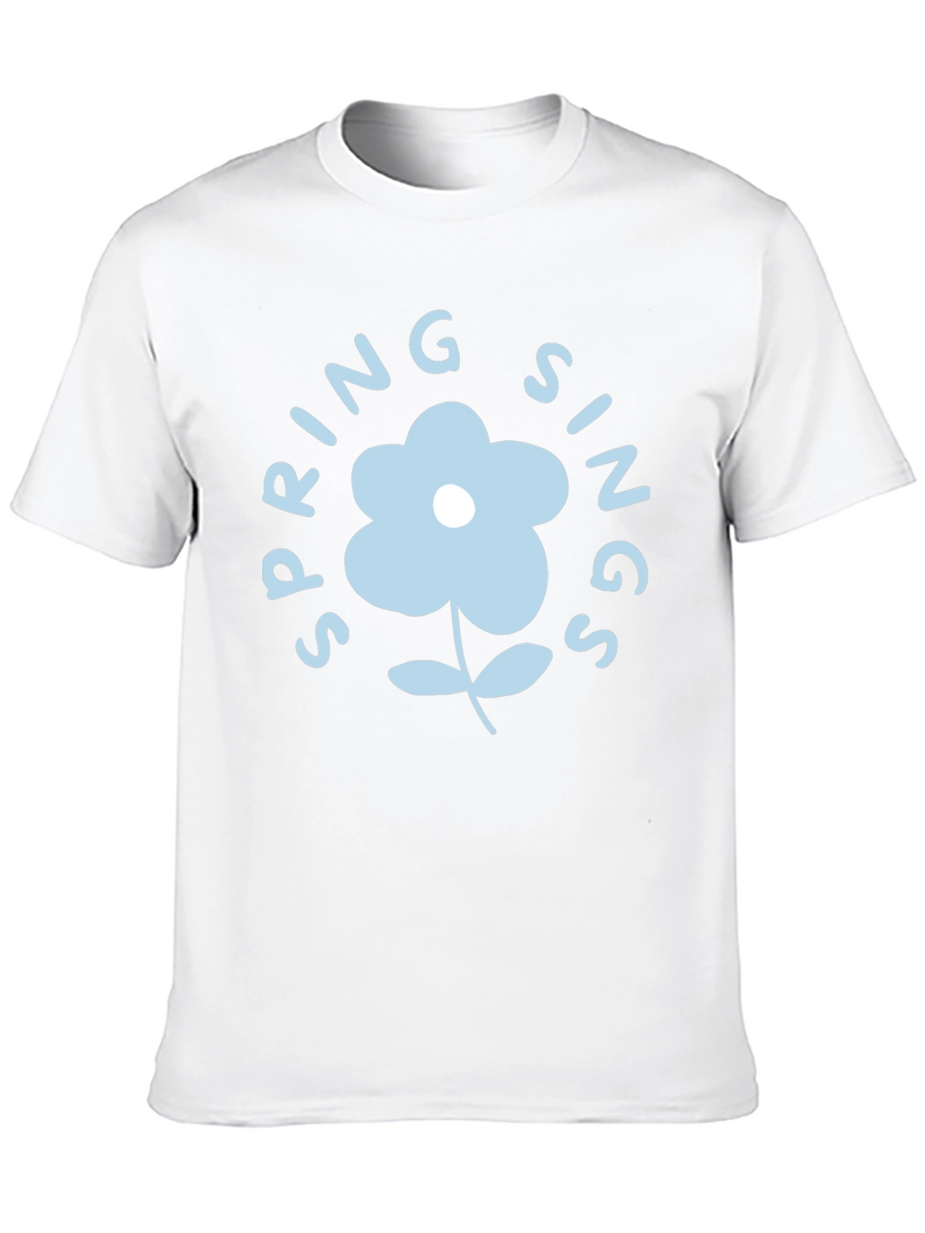 Spring Sings Flower Graphic Tee - Black