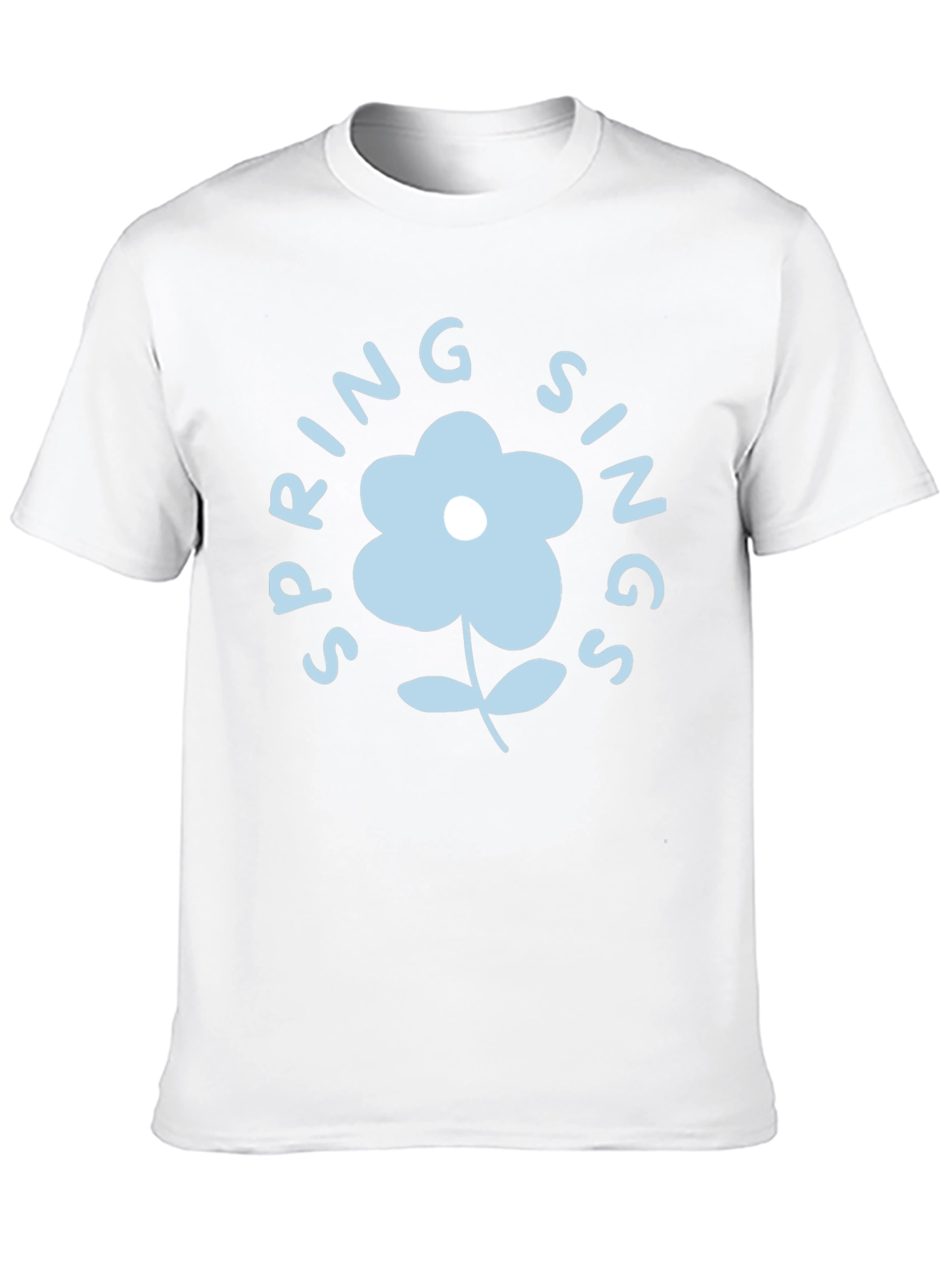 Spring Sings Flower Graphic Tee - Black