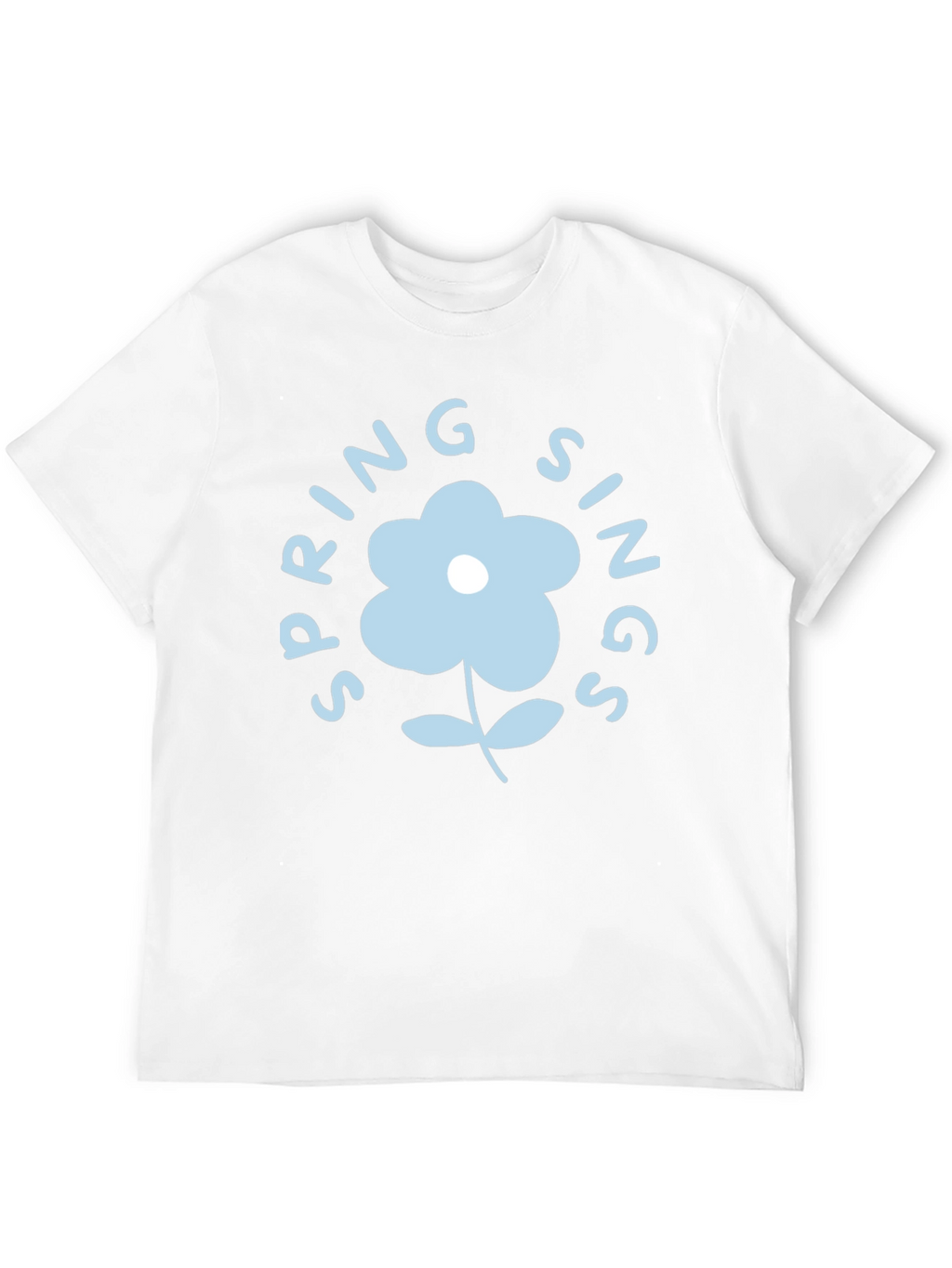Spring Sings Flower Graphic Tee - Black
